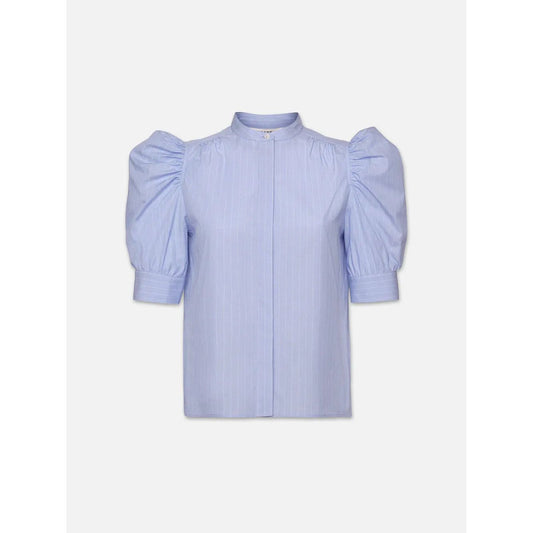 RUCHED PUFF SLEEVE SHIRT