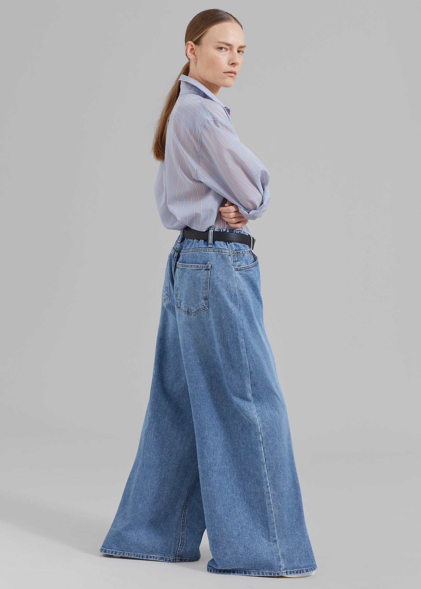 Sasha Wide Leg Jeans - Worn Wash