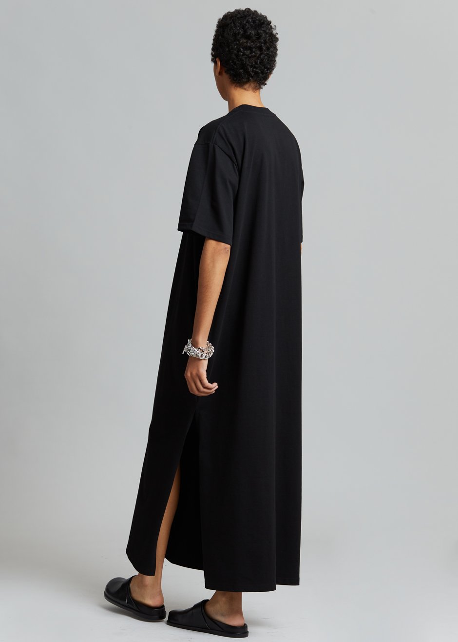 Lou Oversized Tee Dress - Black