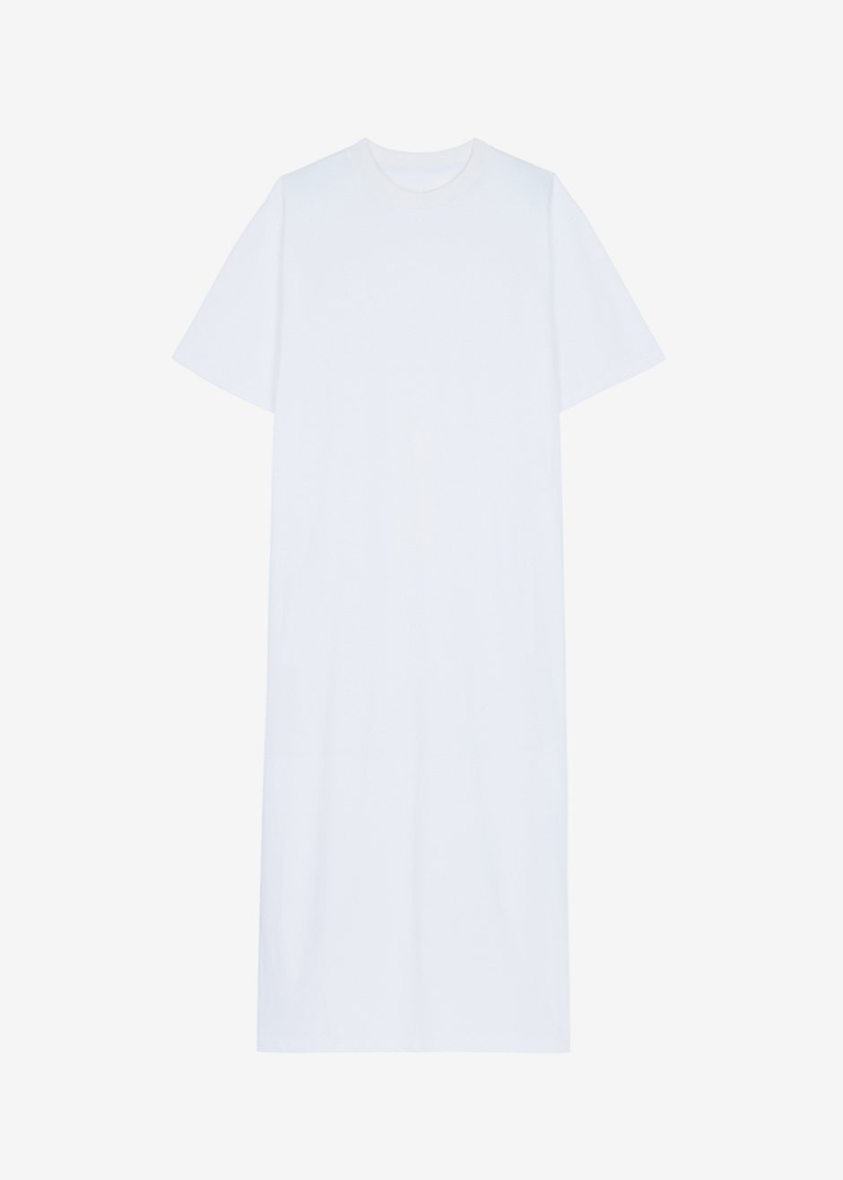 Lou Oversized Tee Dress - Optic White