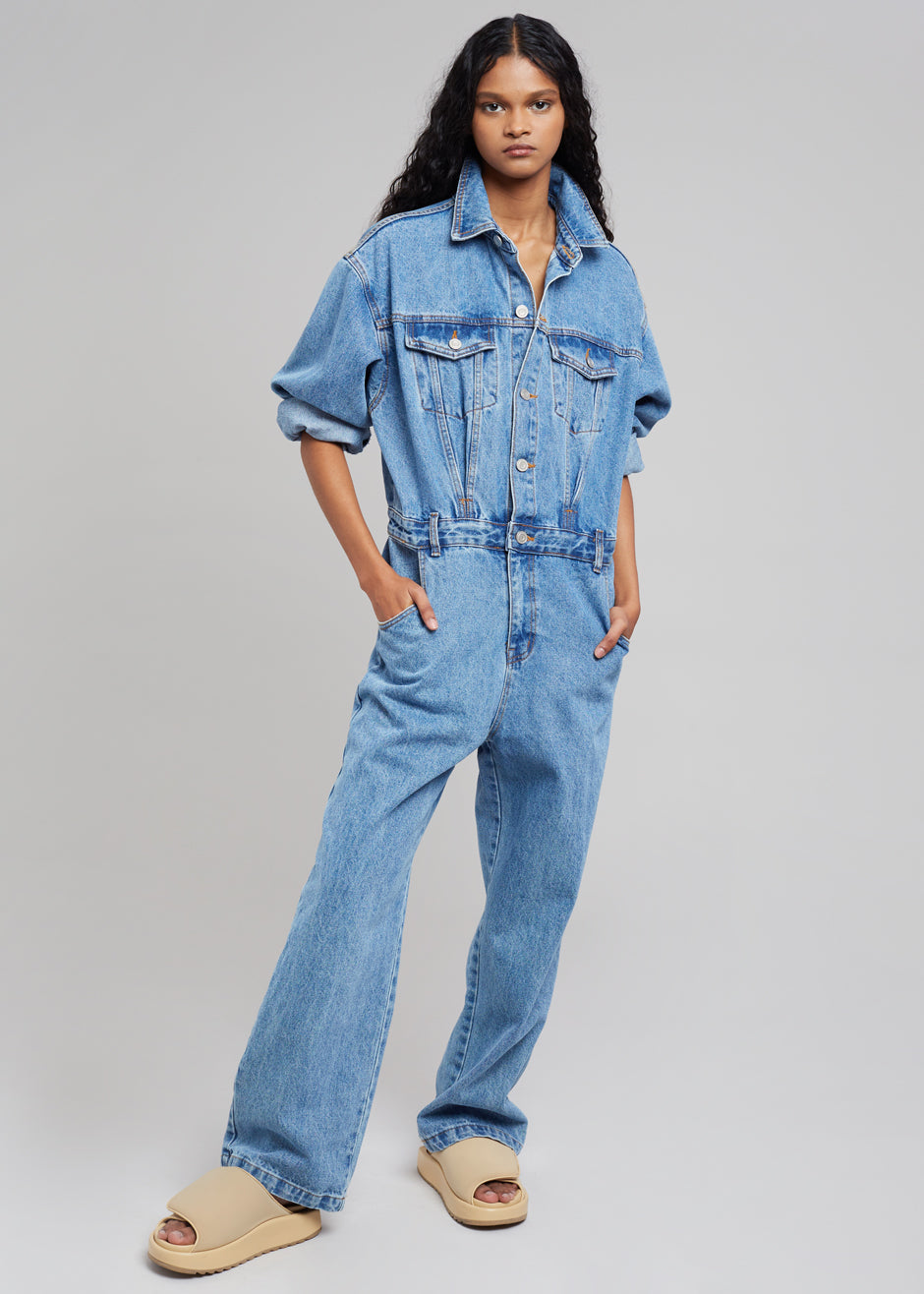 Jas Denim Jumpsuit - Dark Indigo