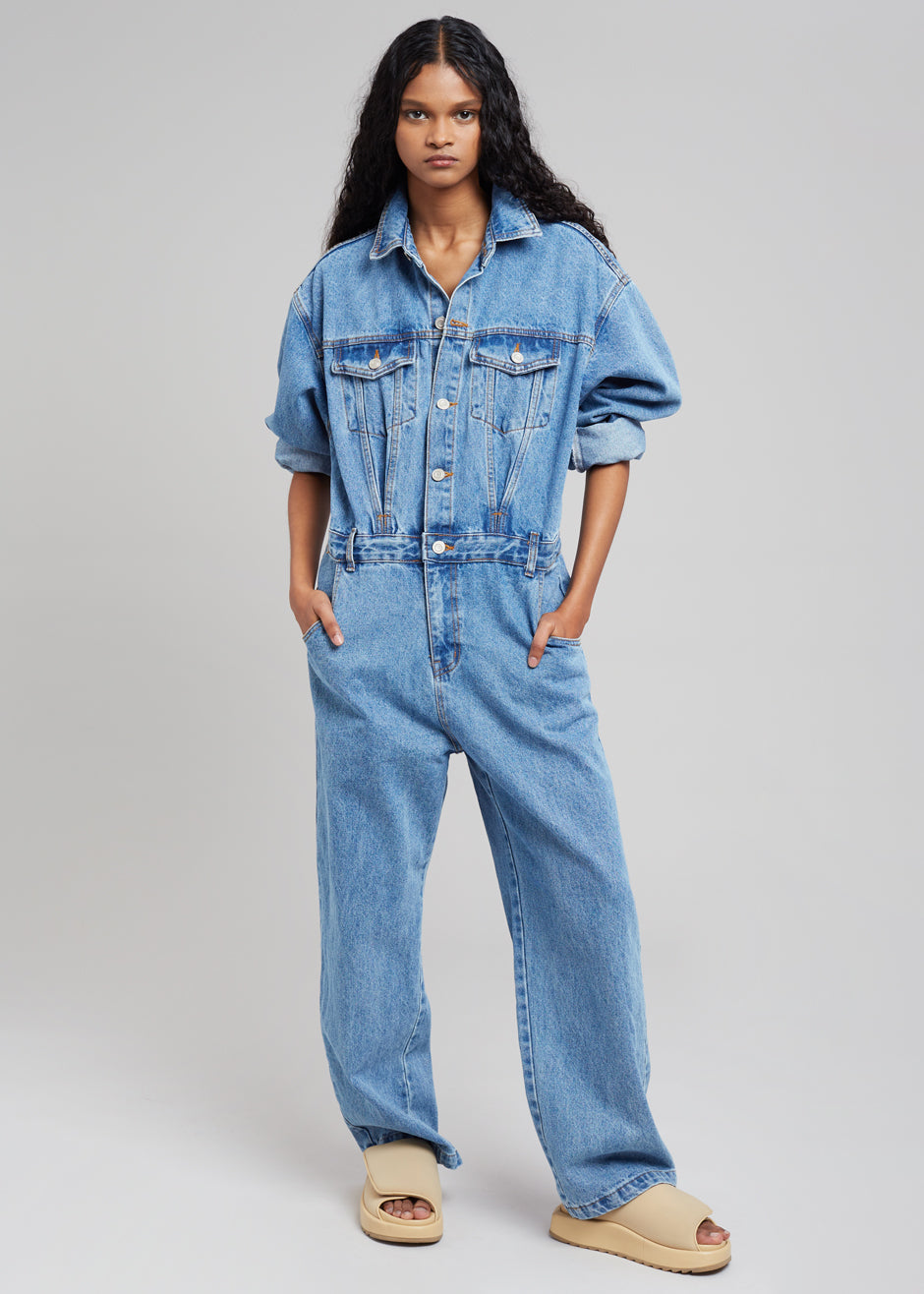 Jas Denim Jumpsuit - Dark Indigo