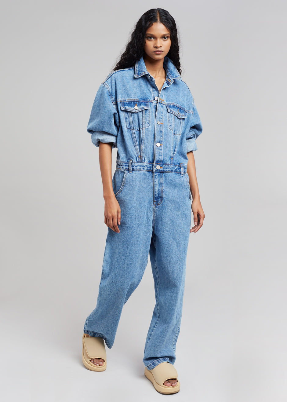 Jas Denim Jumpsuit - Dark Indigo