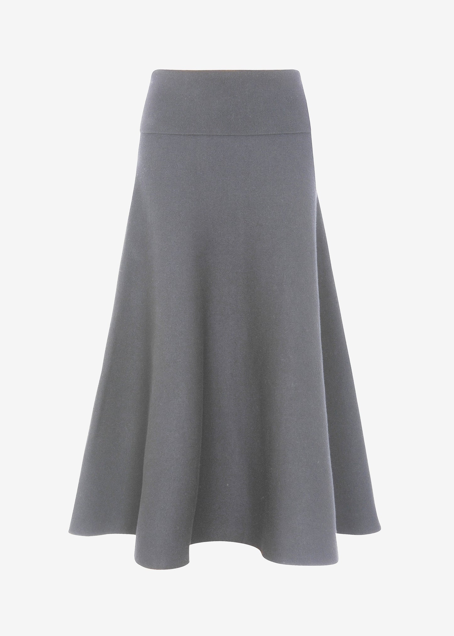 Gabrielle Knit Midi Skirt - Dark Grey