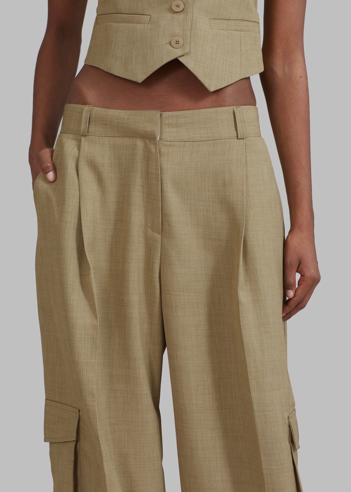 Gladys Cargo Pants - Khaki