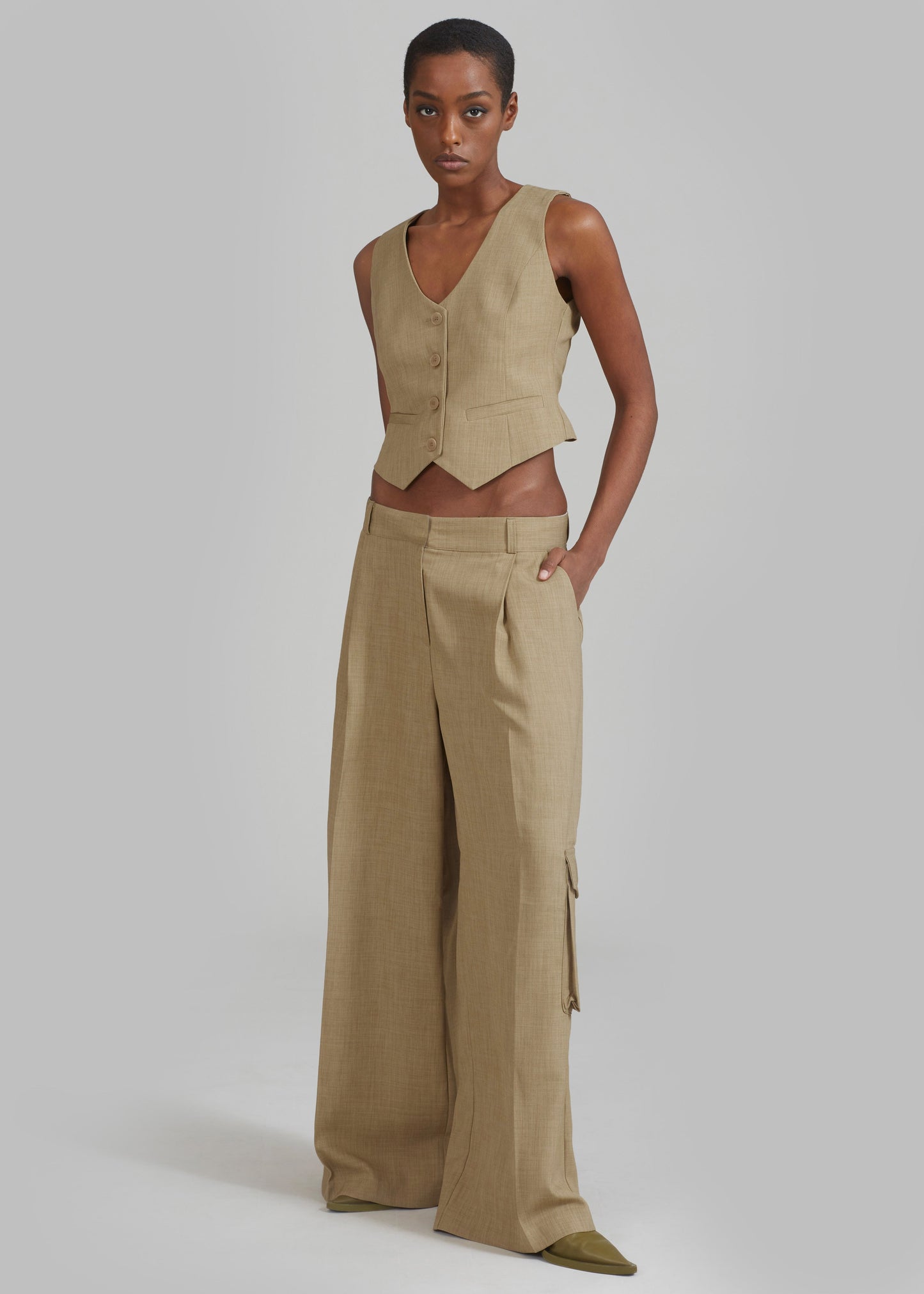 Gladys Cargo Pants - Khaki