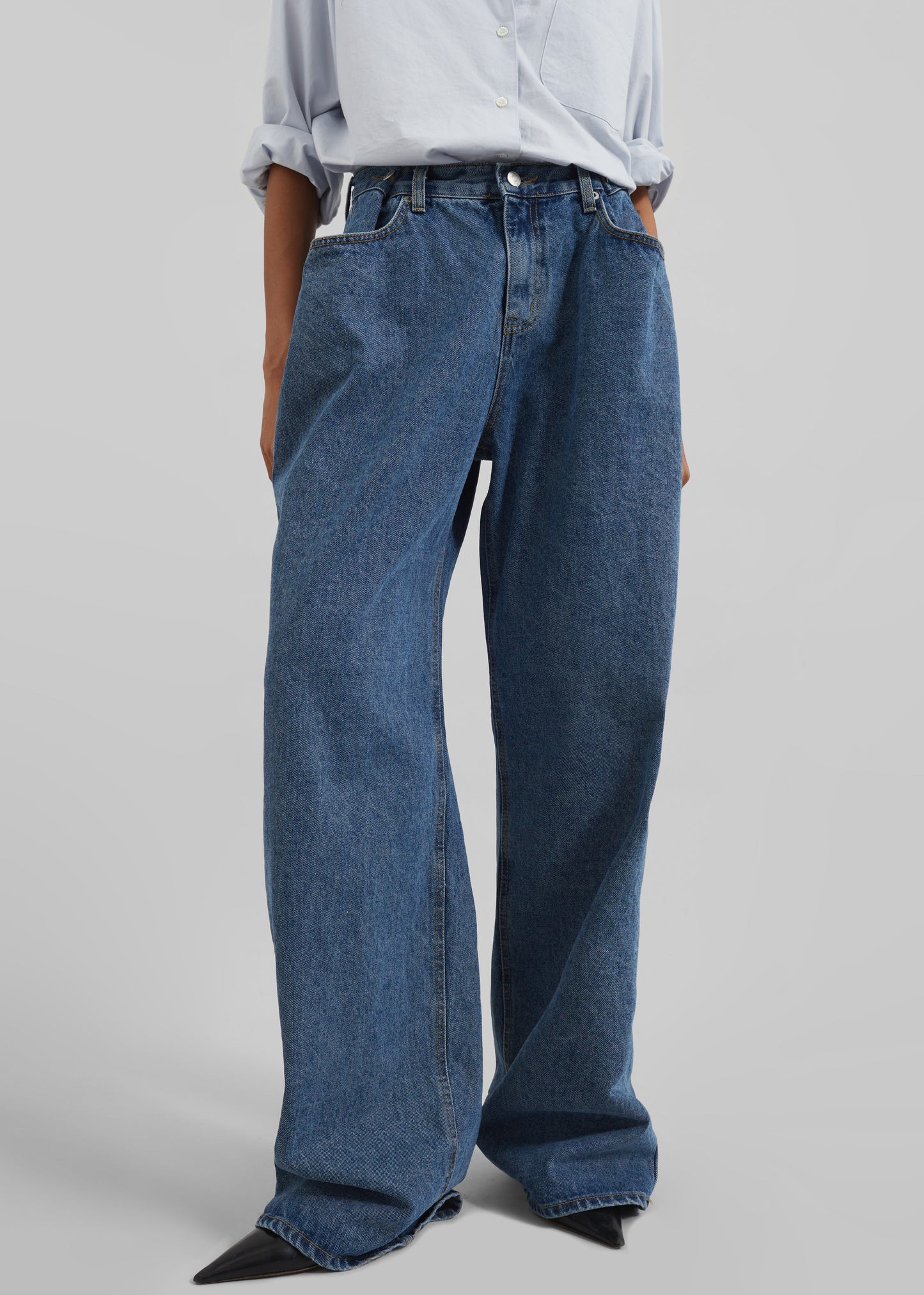 Hayla Denim Pants - Medium Wash