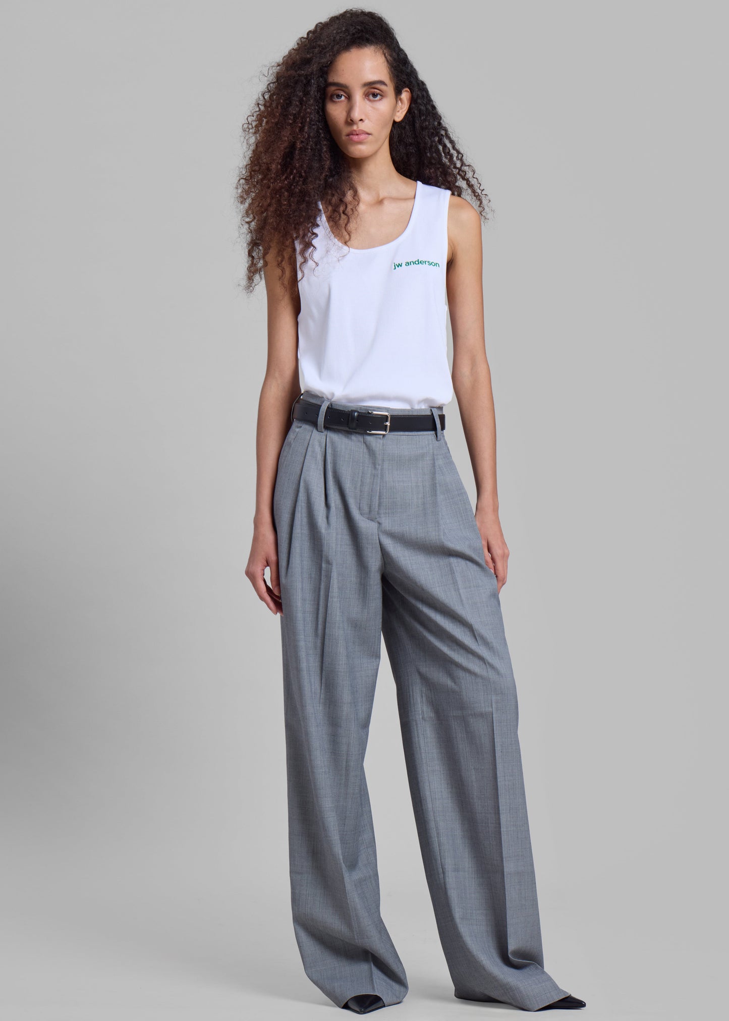 Jorae Pleated Trousers - Grey