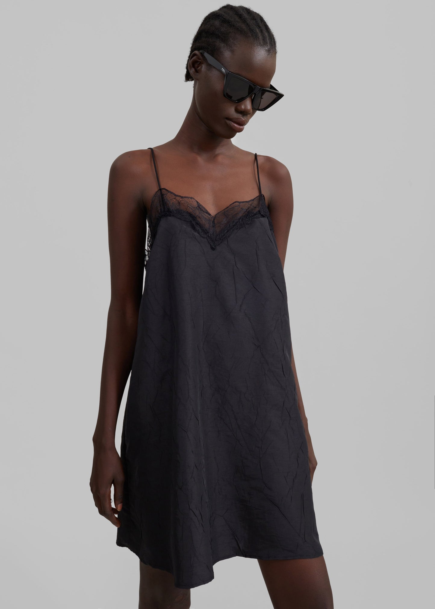 Julia Slip Dress - Black