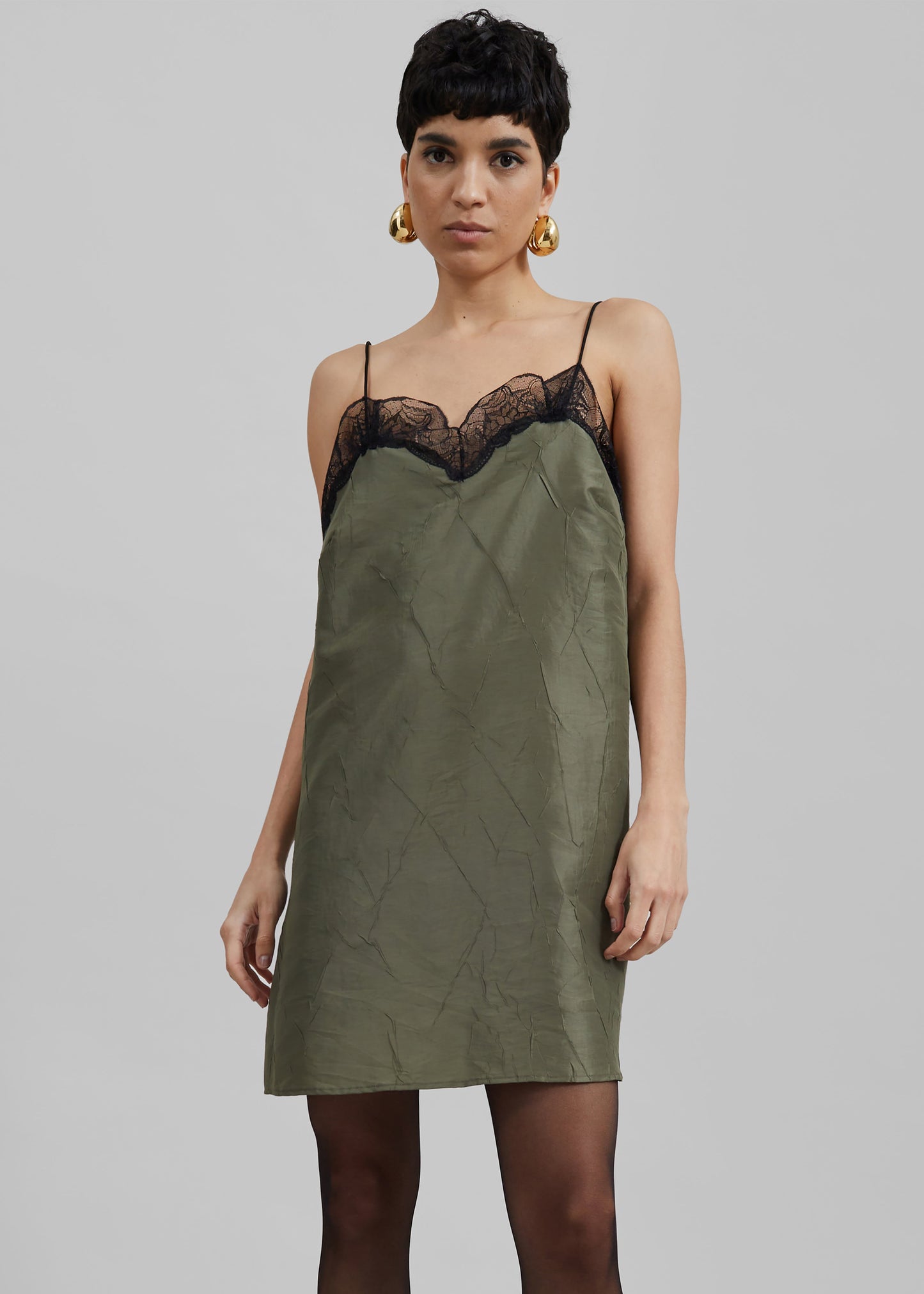 Julia Slip Dress - Khaki