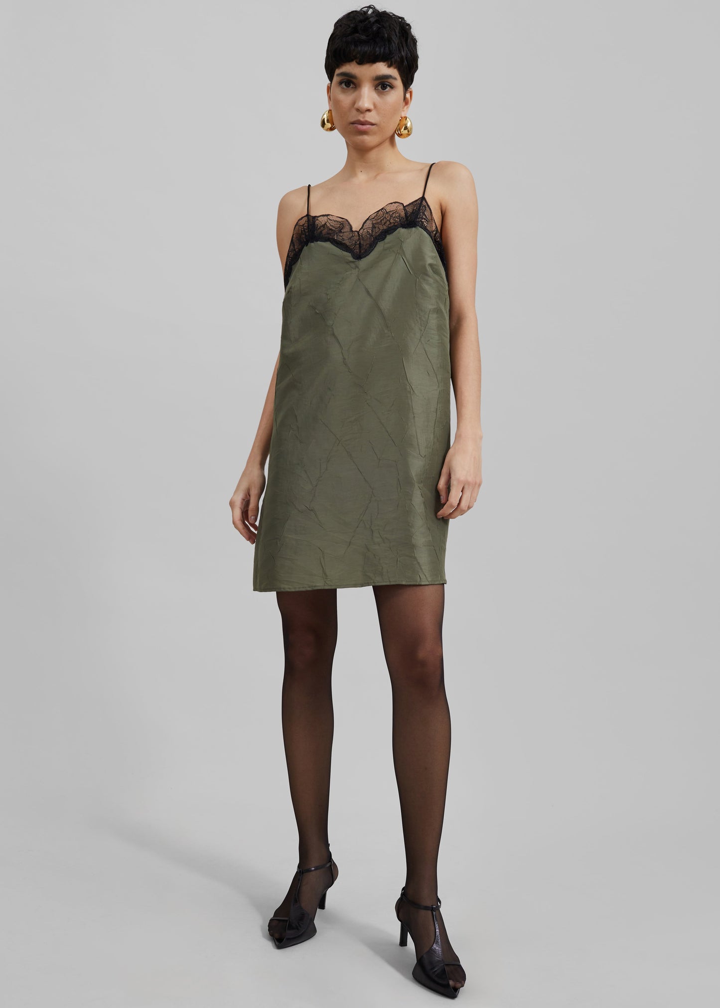 Julia Slip Dress - Khaki