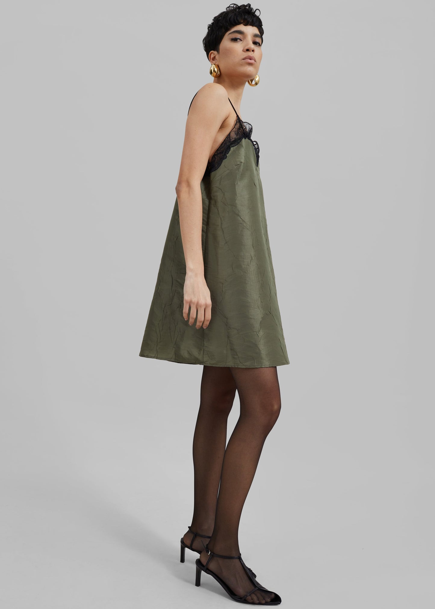 Julia Slip Dress - Khaki