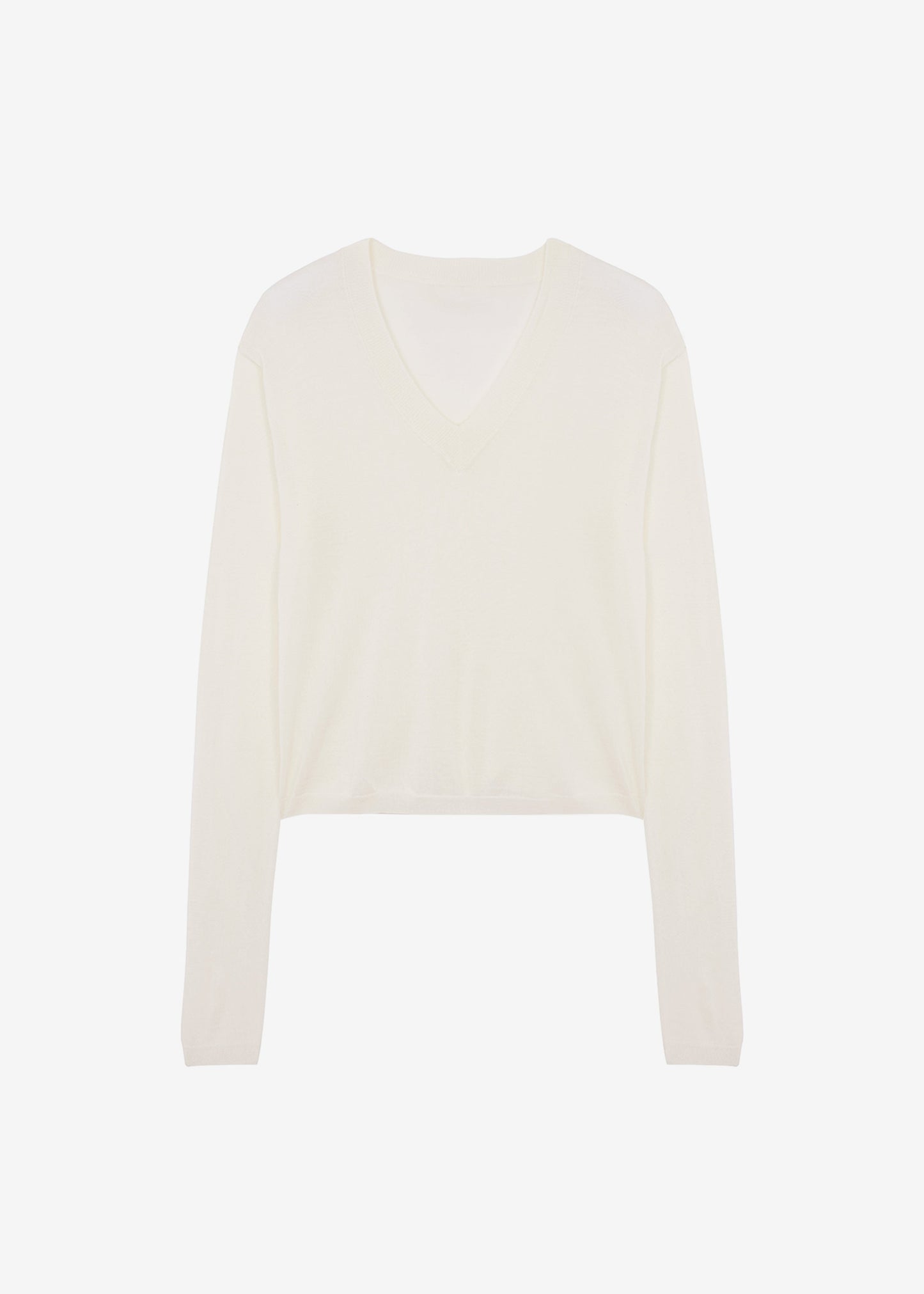 Juro V-Neck Knit - Cream