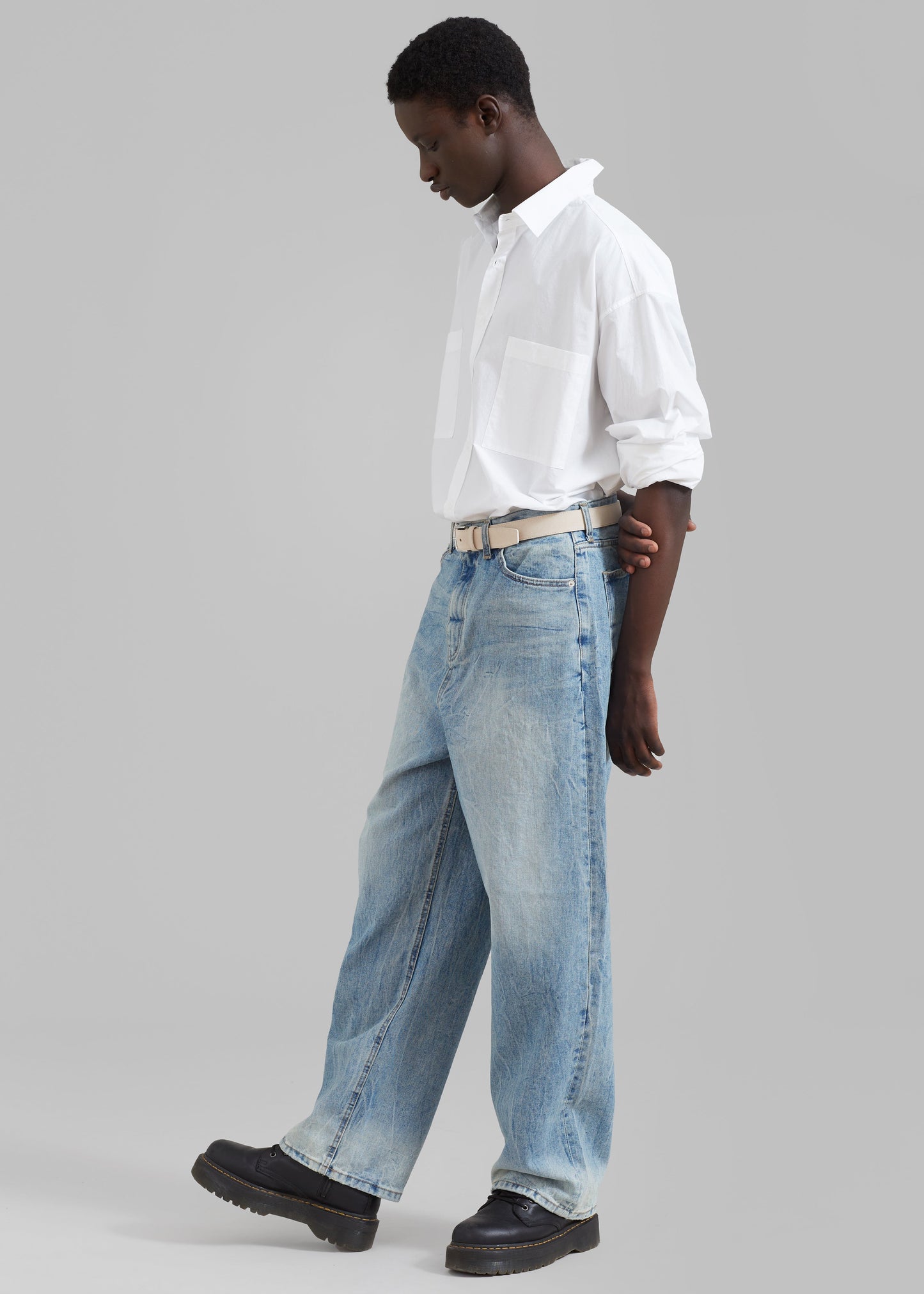 Kane Wide Jeans - Blue Wash