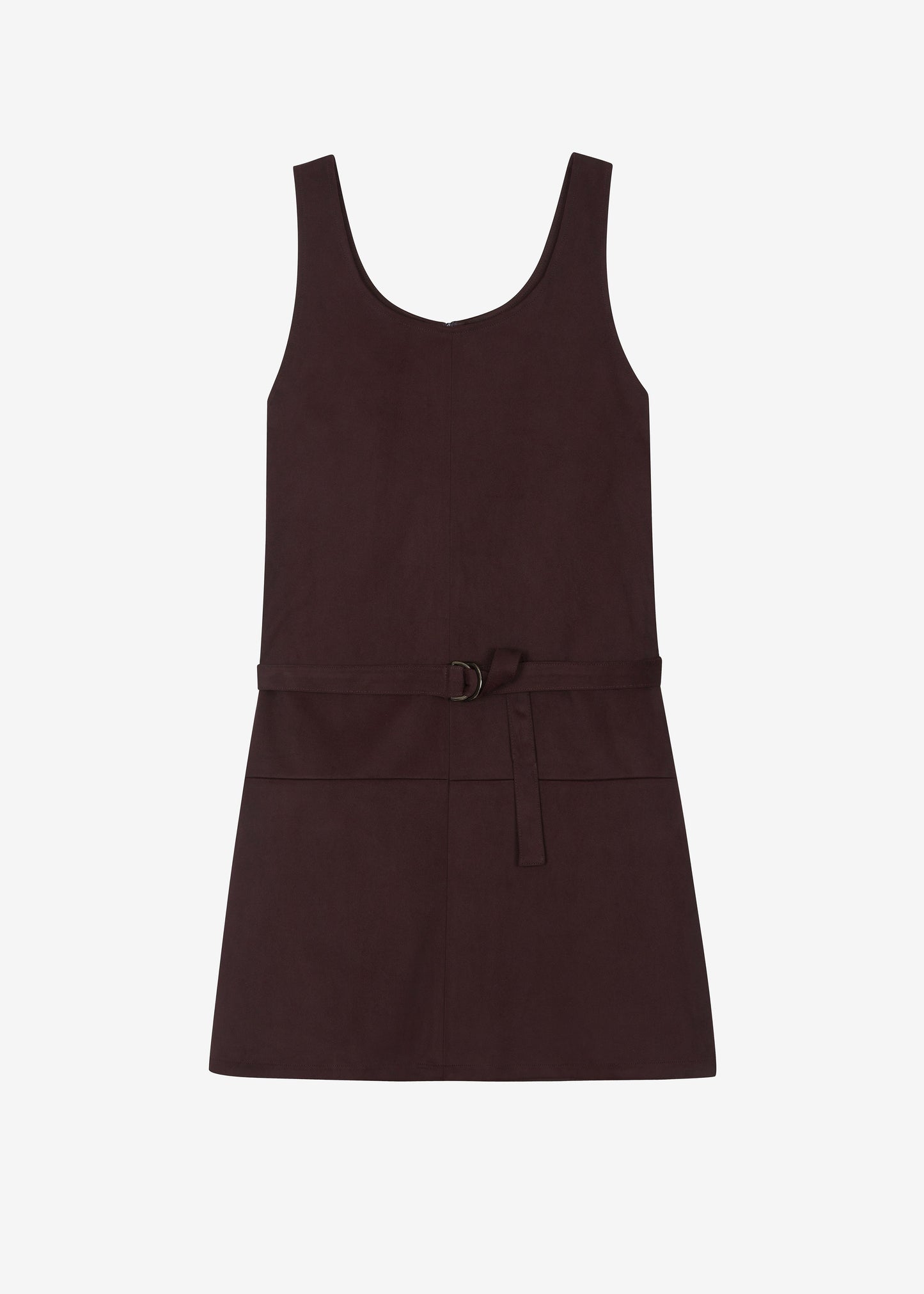 Kildare Faux Suede Dress - Plum