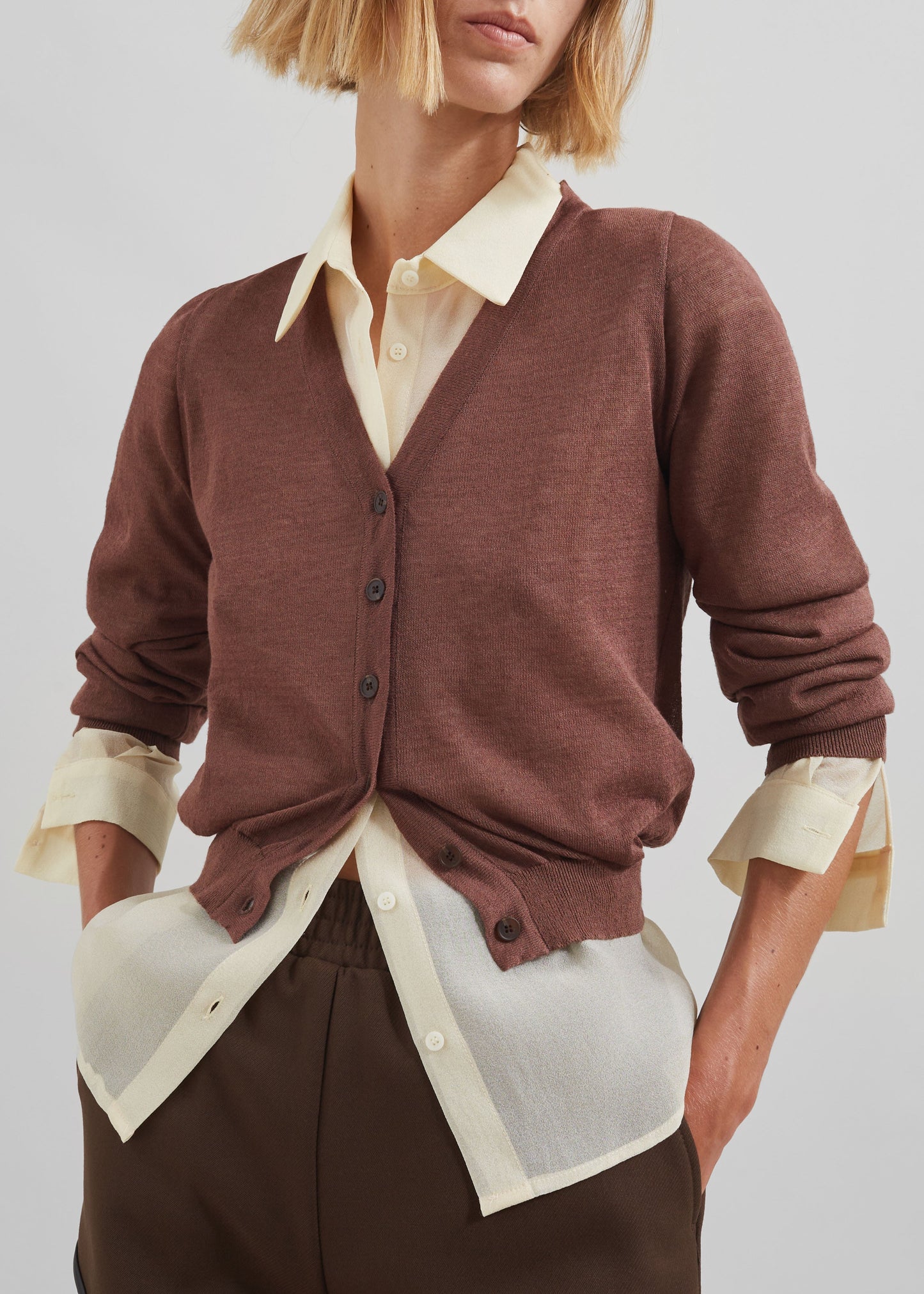 Kyoto Cardigan - Brown