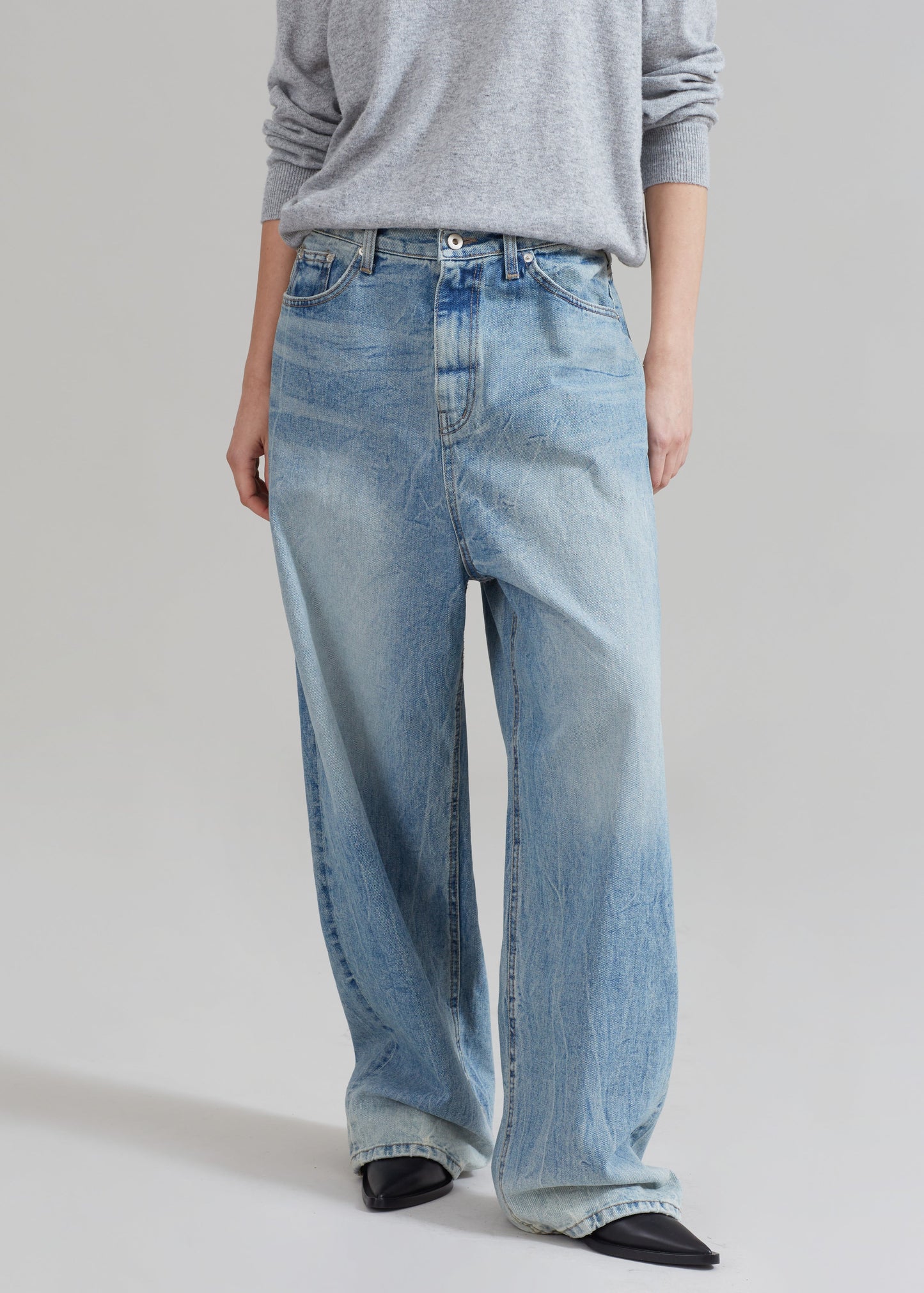 Kane Wide Jeans - Blue Wash