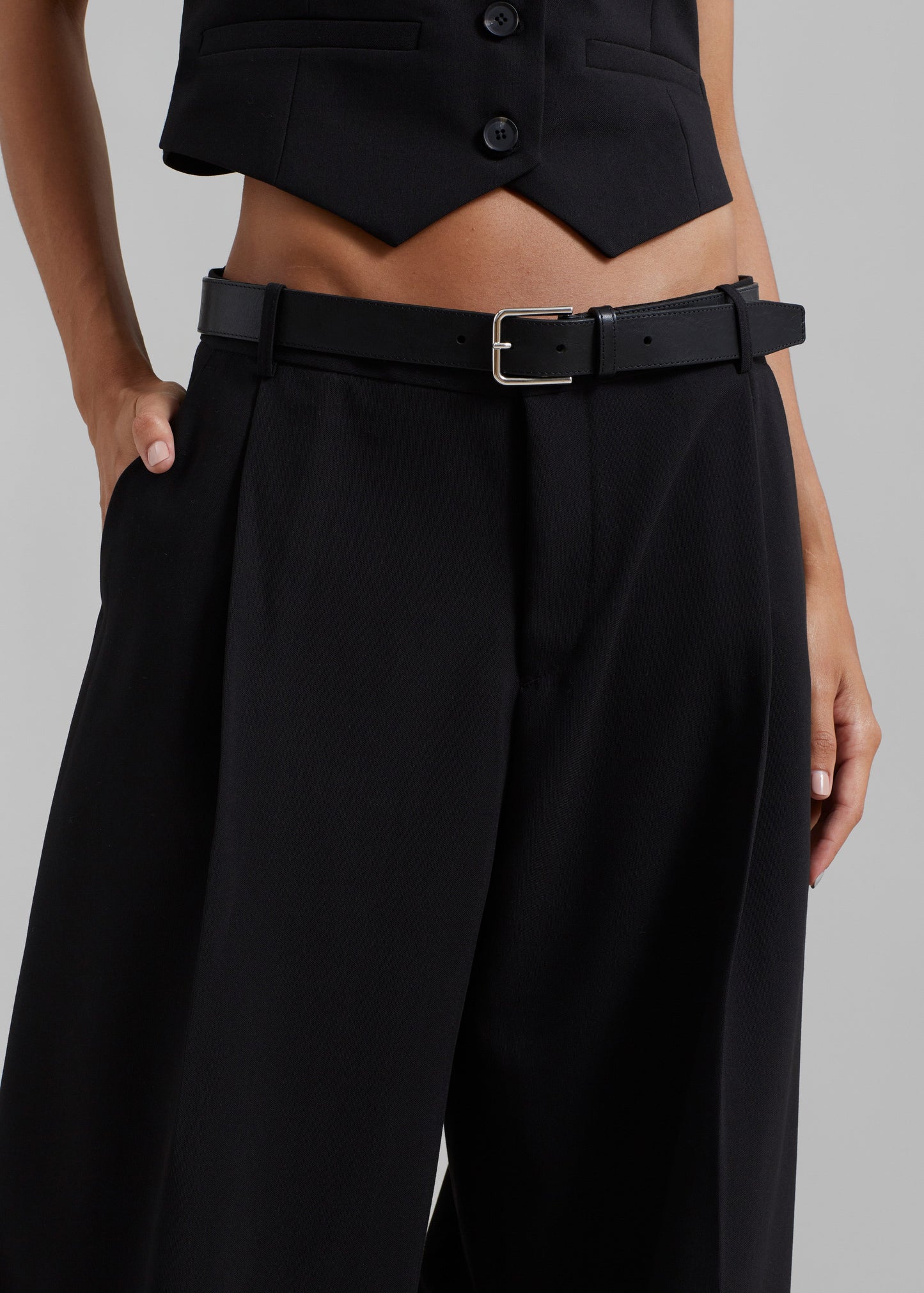 Lillian Wide Trousers - Black