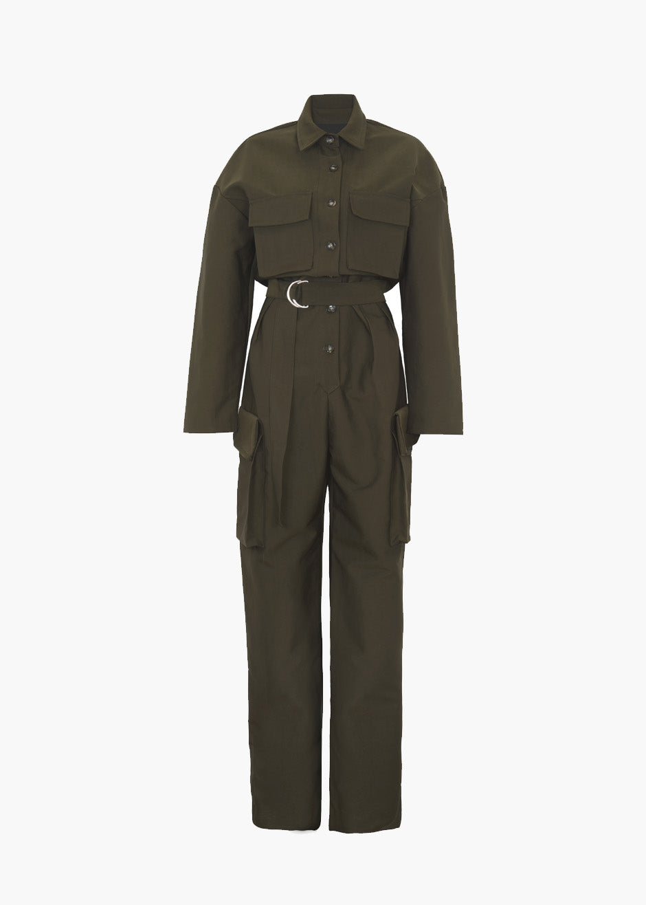 Linda Jumpsuit - Dark Olive