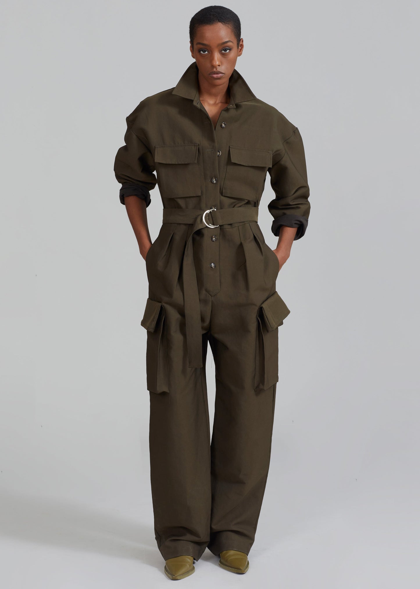 Linda Jumpsuit - Dark Olive