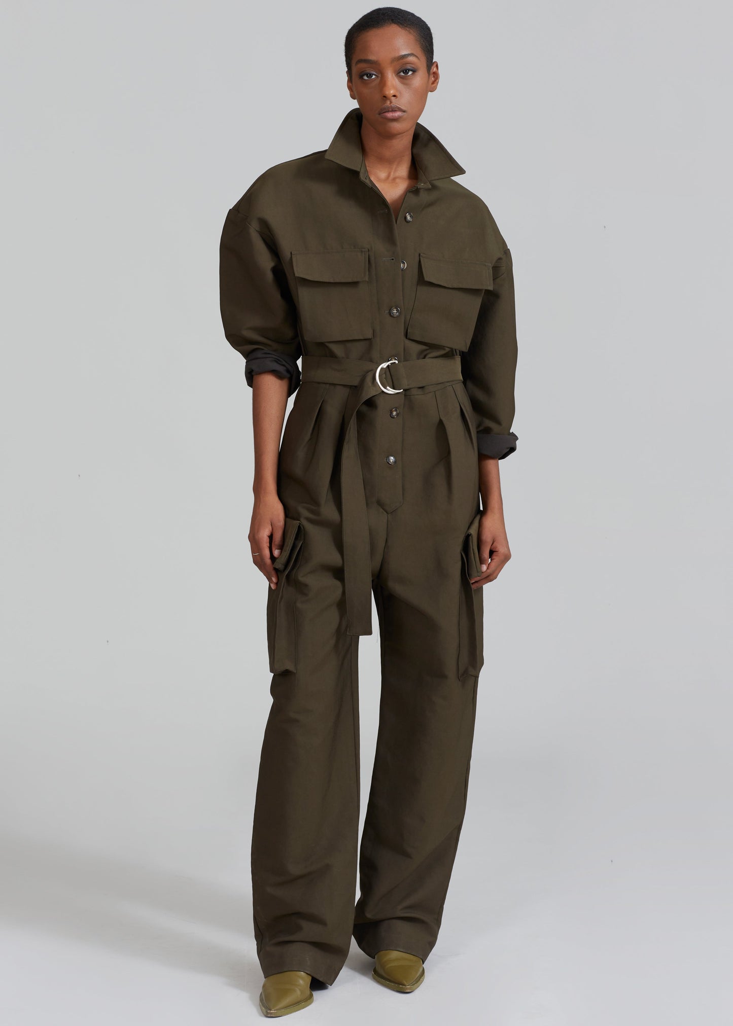 Linda Jumpsuit - Dark Olive