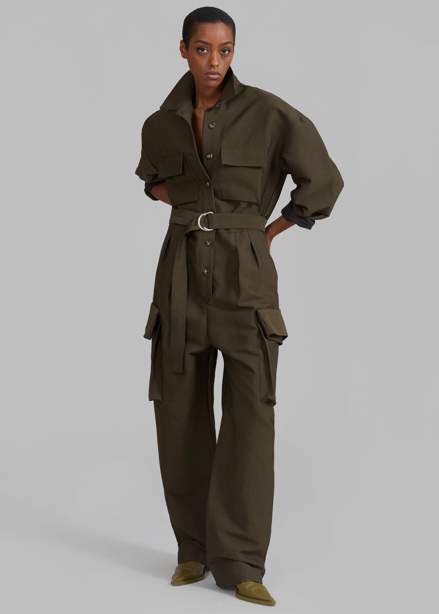 Linda Jumpsuit - Dark Olive