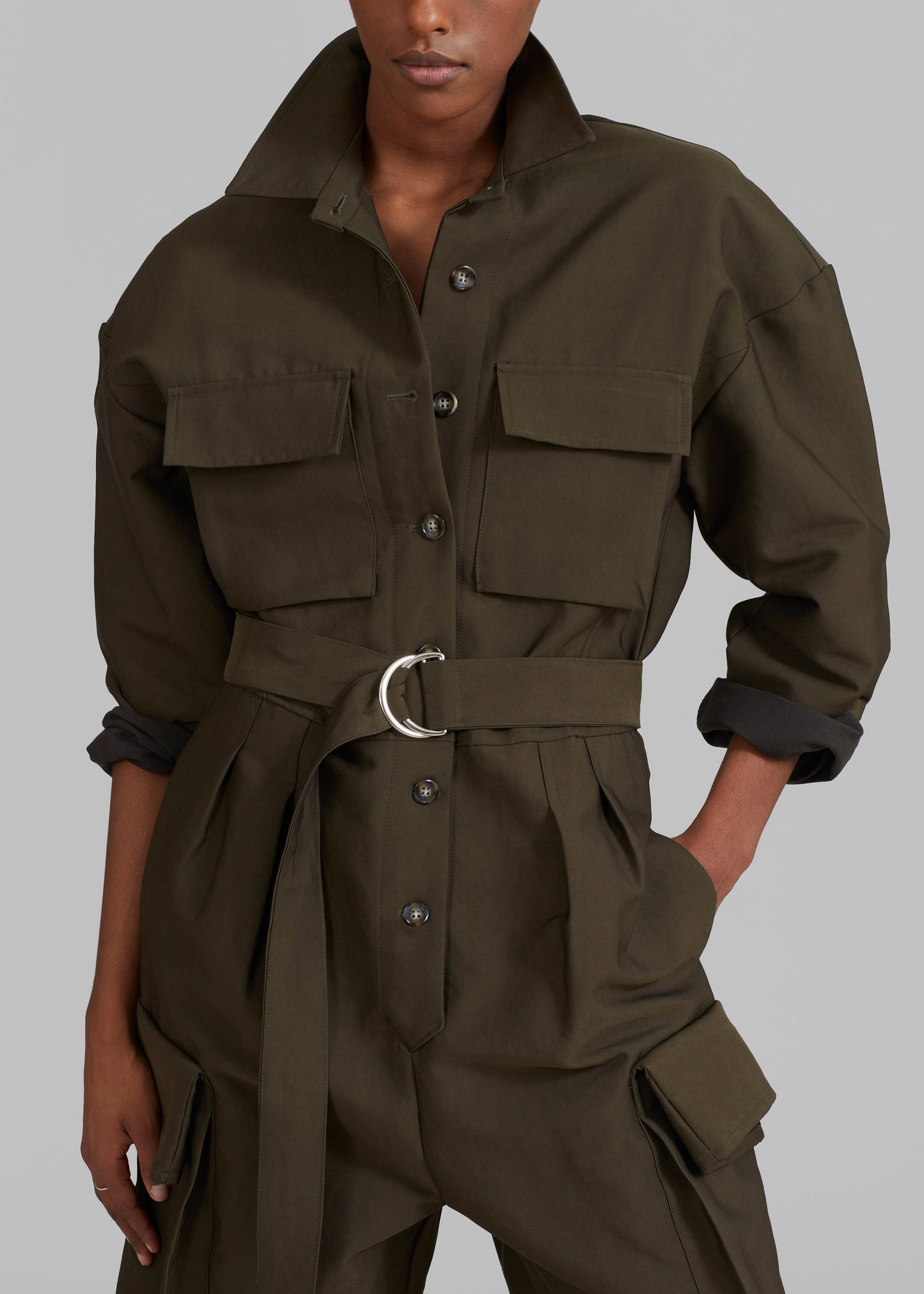 Linda Jumpsuit - Dark Olive