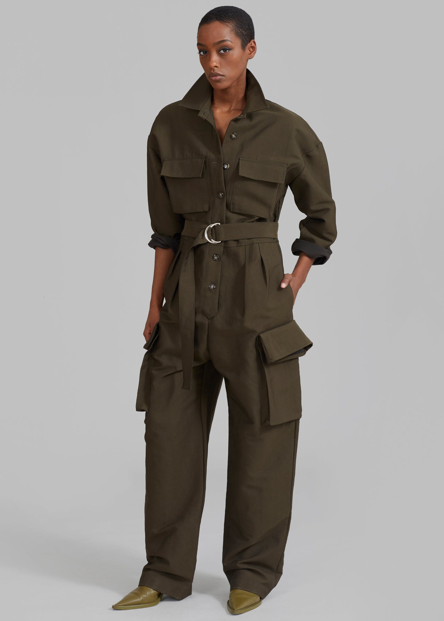 Linda Jumpsuit - Dark Olive