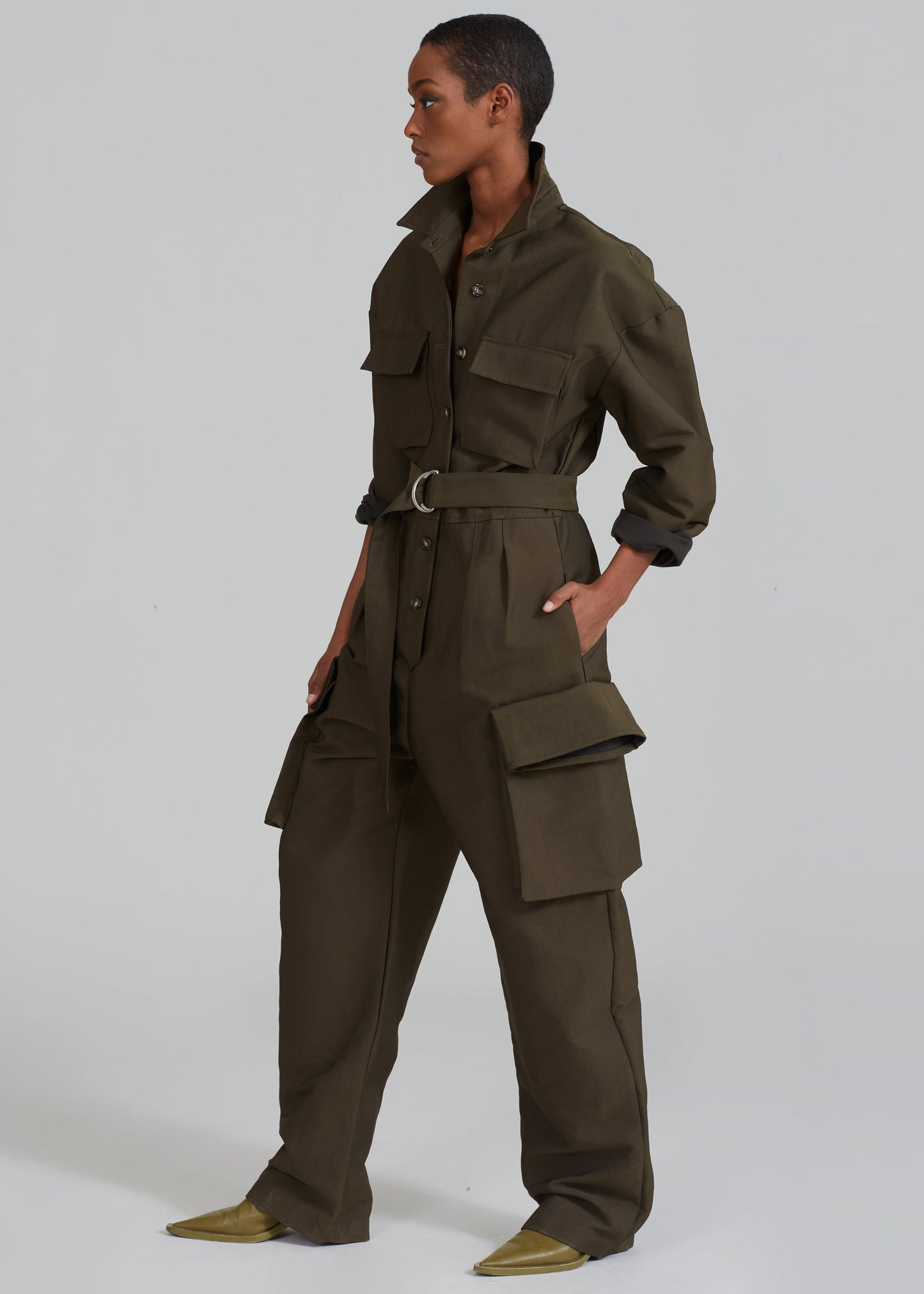 Linda Jumpsuit - Dark Olive