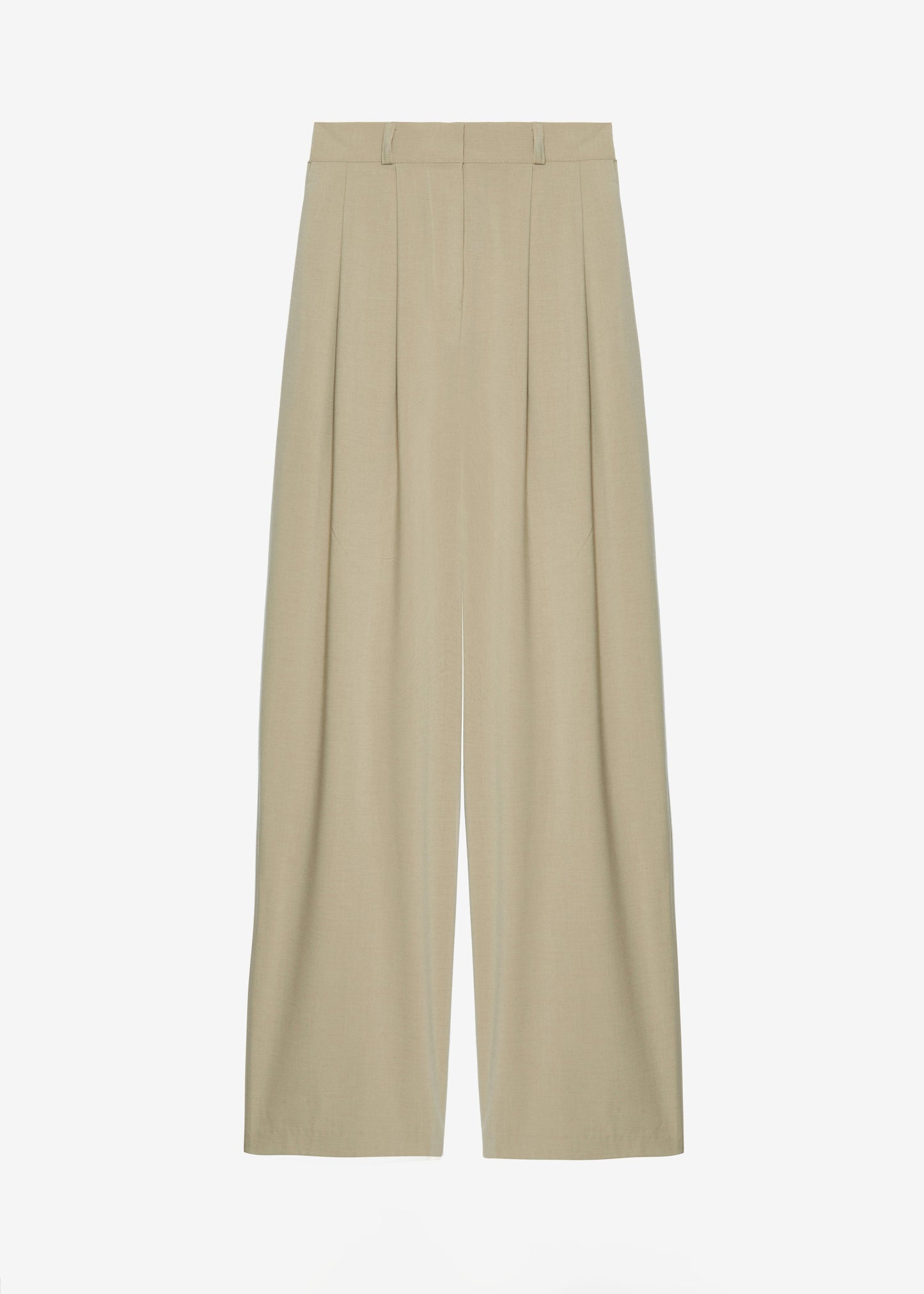 Livvy Pleated Trousers - Beige