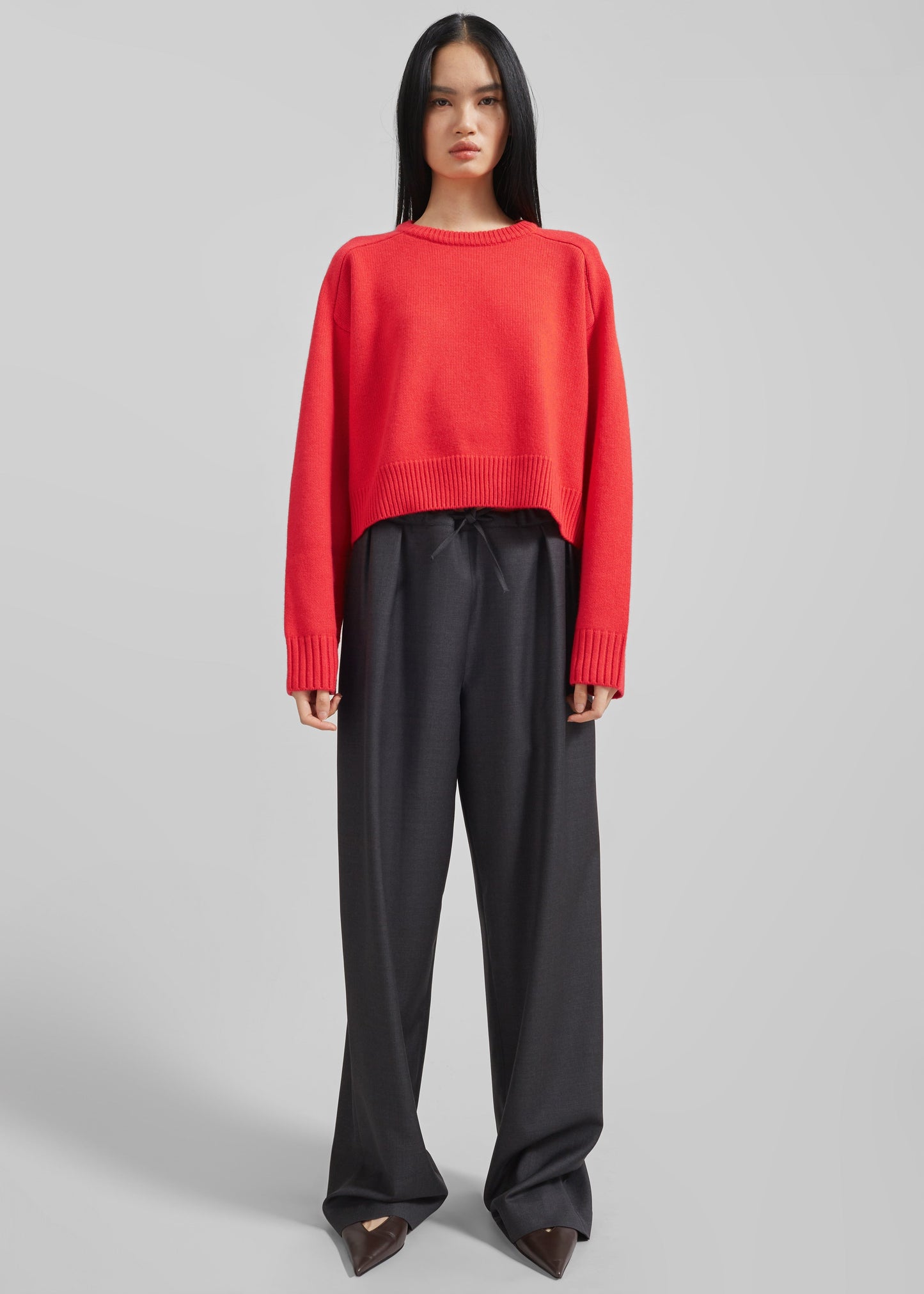 Loulou Studio Bruzzi Oversized Sweater - Chili