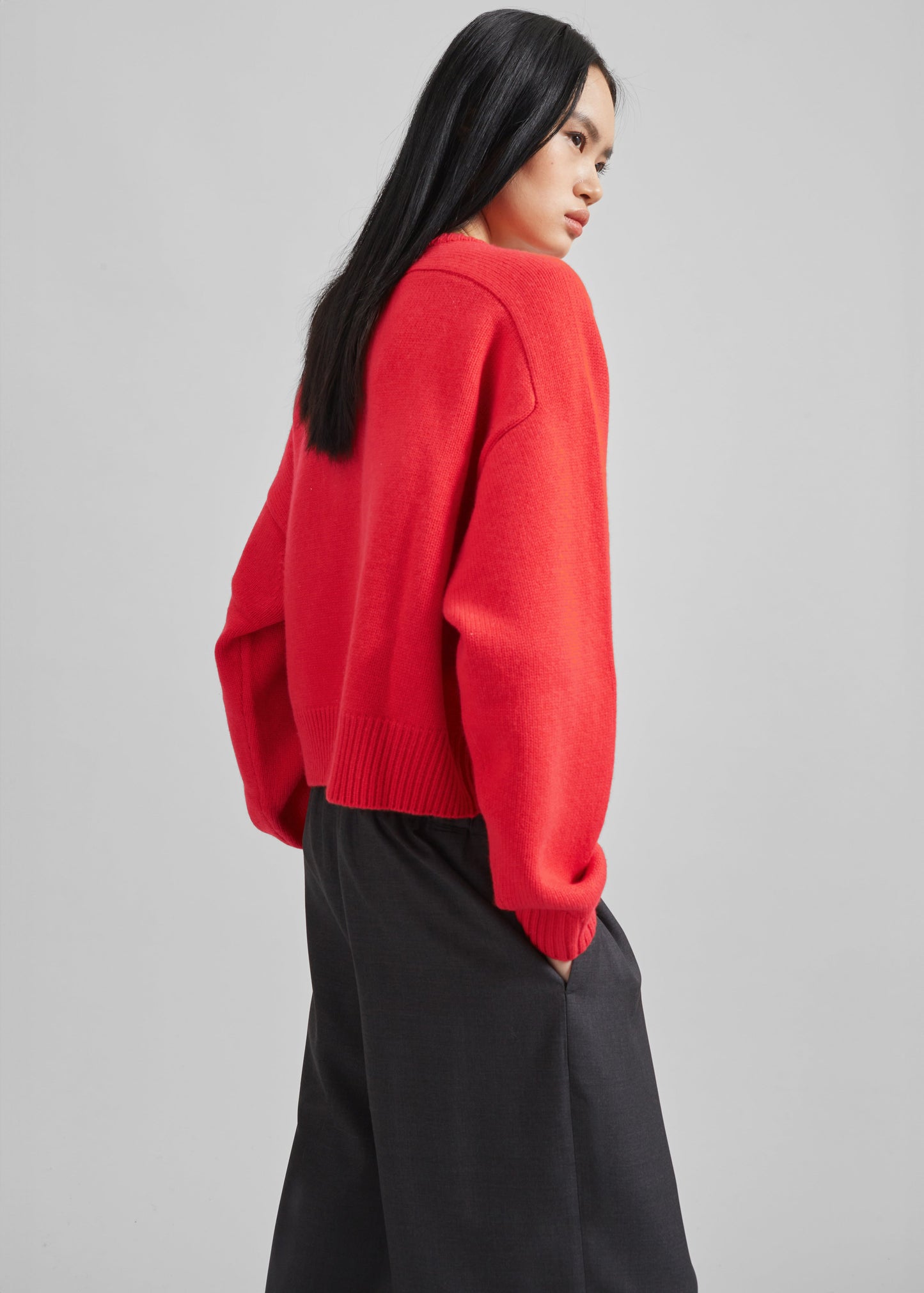 Loulou Studio Bruzzi Oversized Sweater - Chili