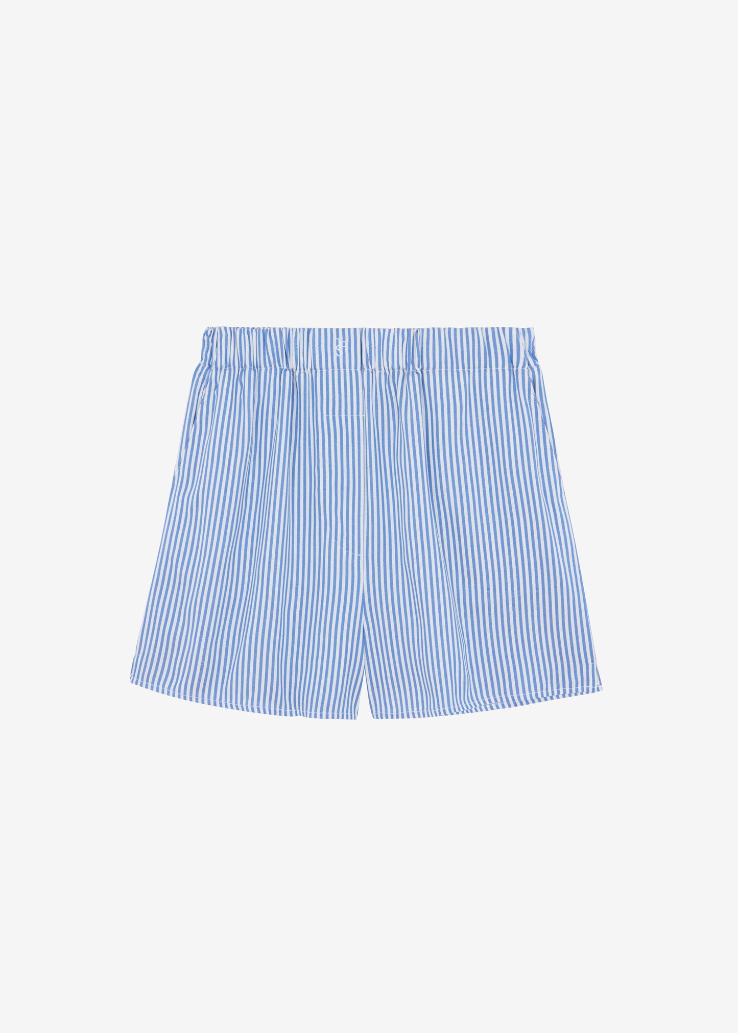 Lui Fluid Boxer Shorts - White/Blue Stripe