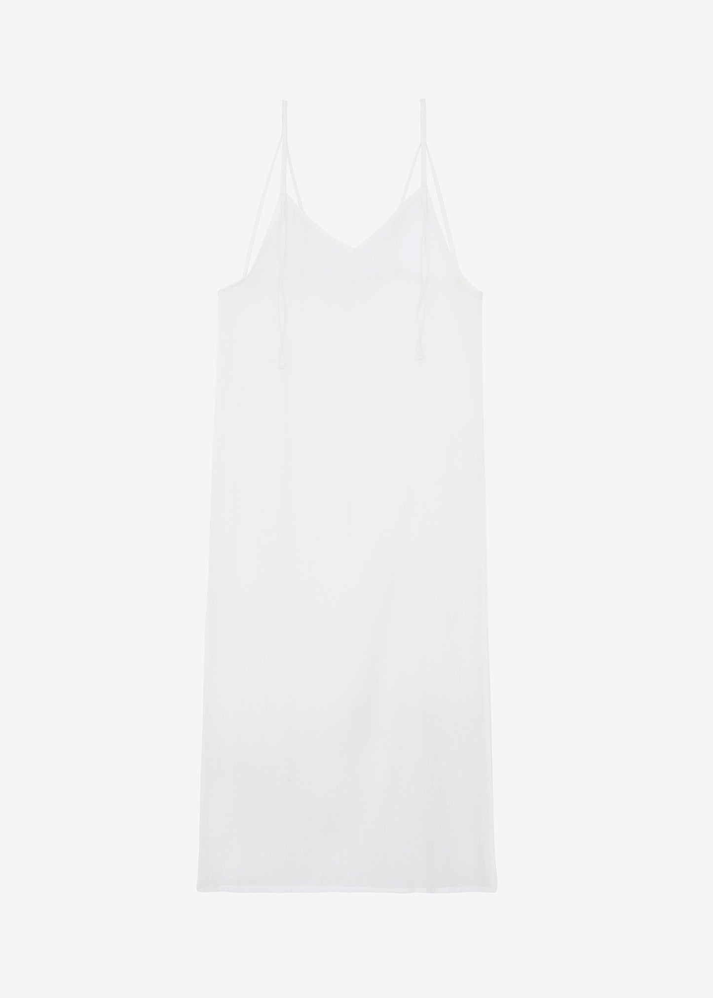 Madeline Sheer Midi Dress - Off White