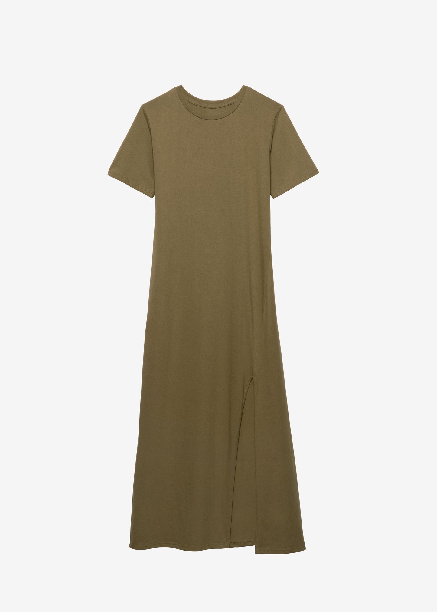 Marina Maxi Slit Dress - Khaki