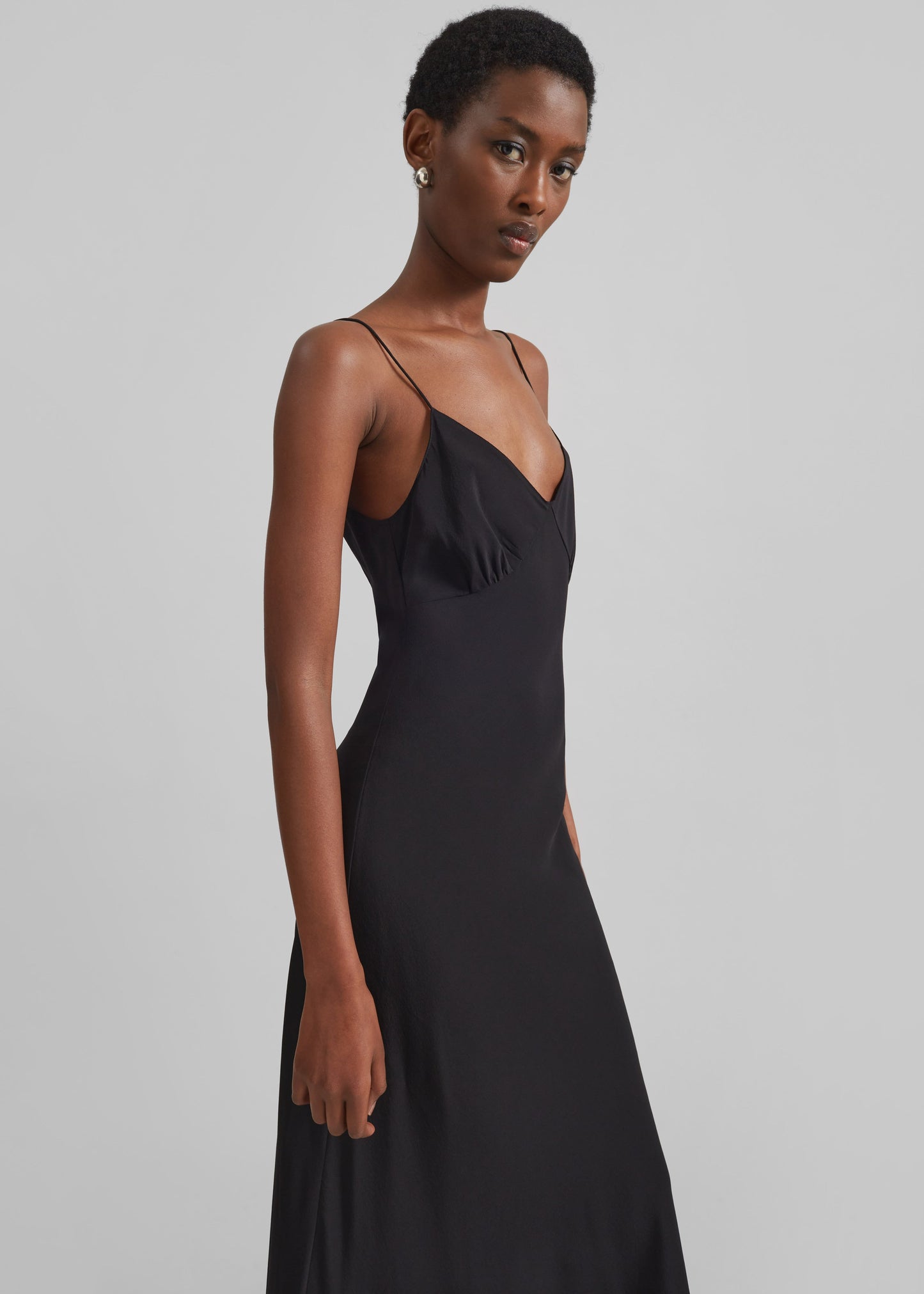 Matteau Low Back Slip Dress - Black