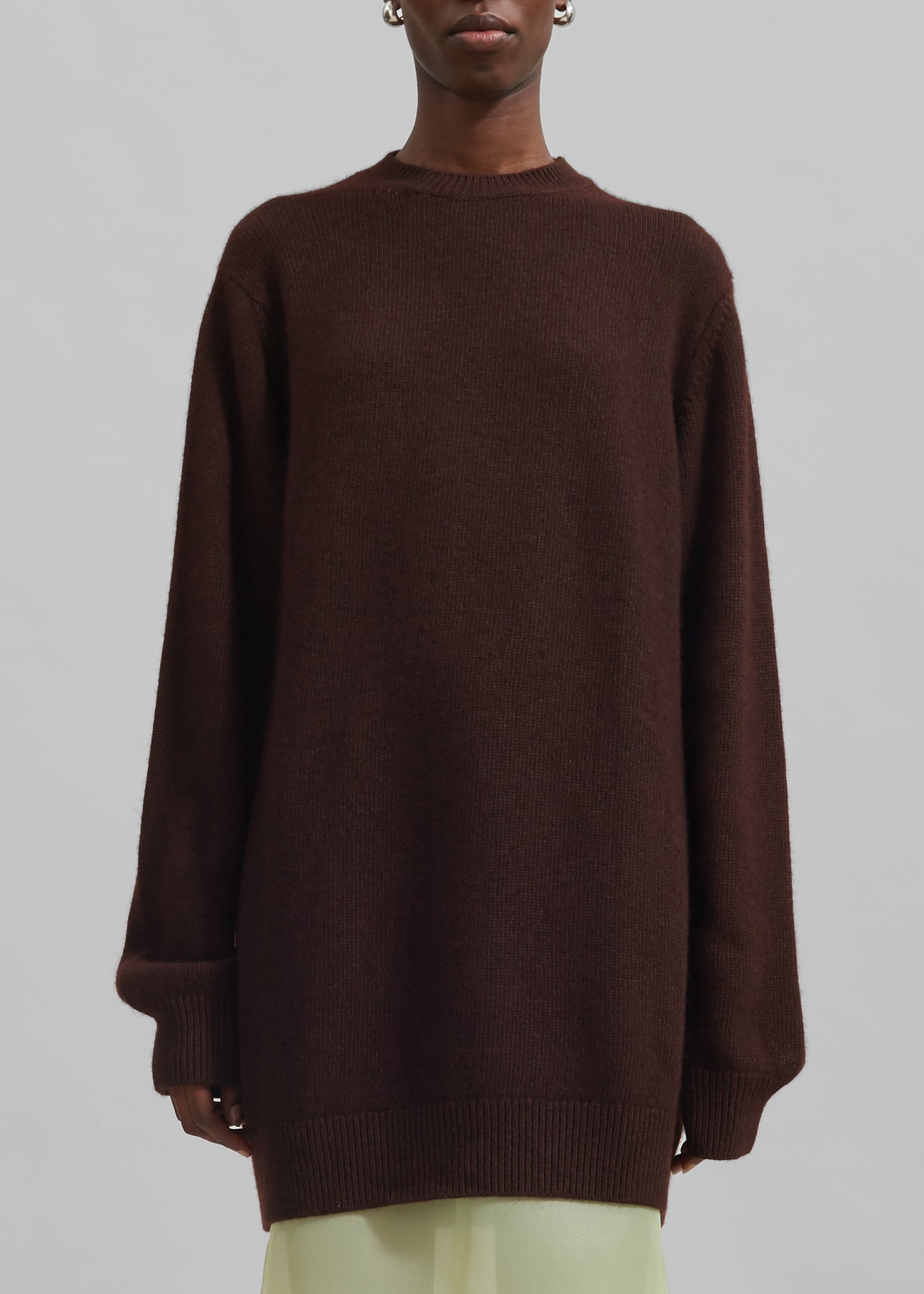 Maxime Knit Sweater Dress - Brown