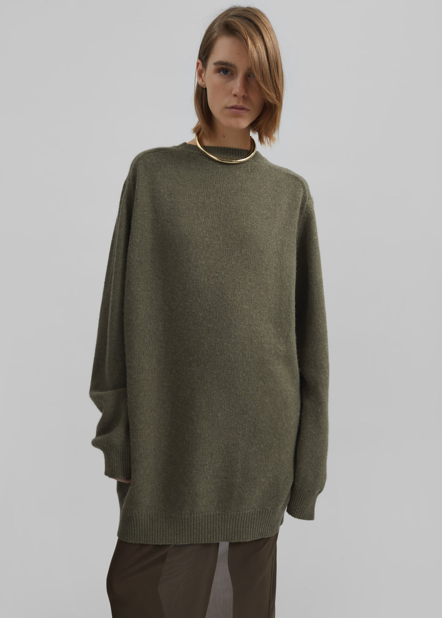 Maxine Knit Sweater Dress - Khaki