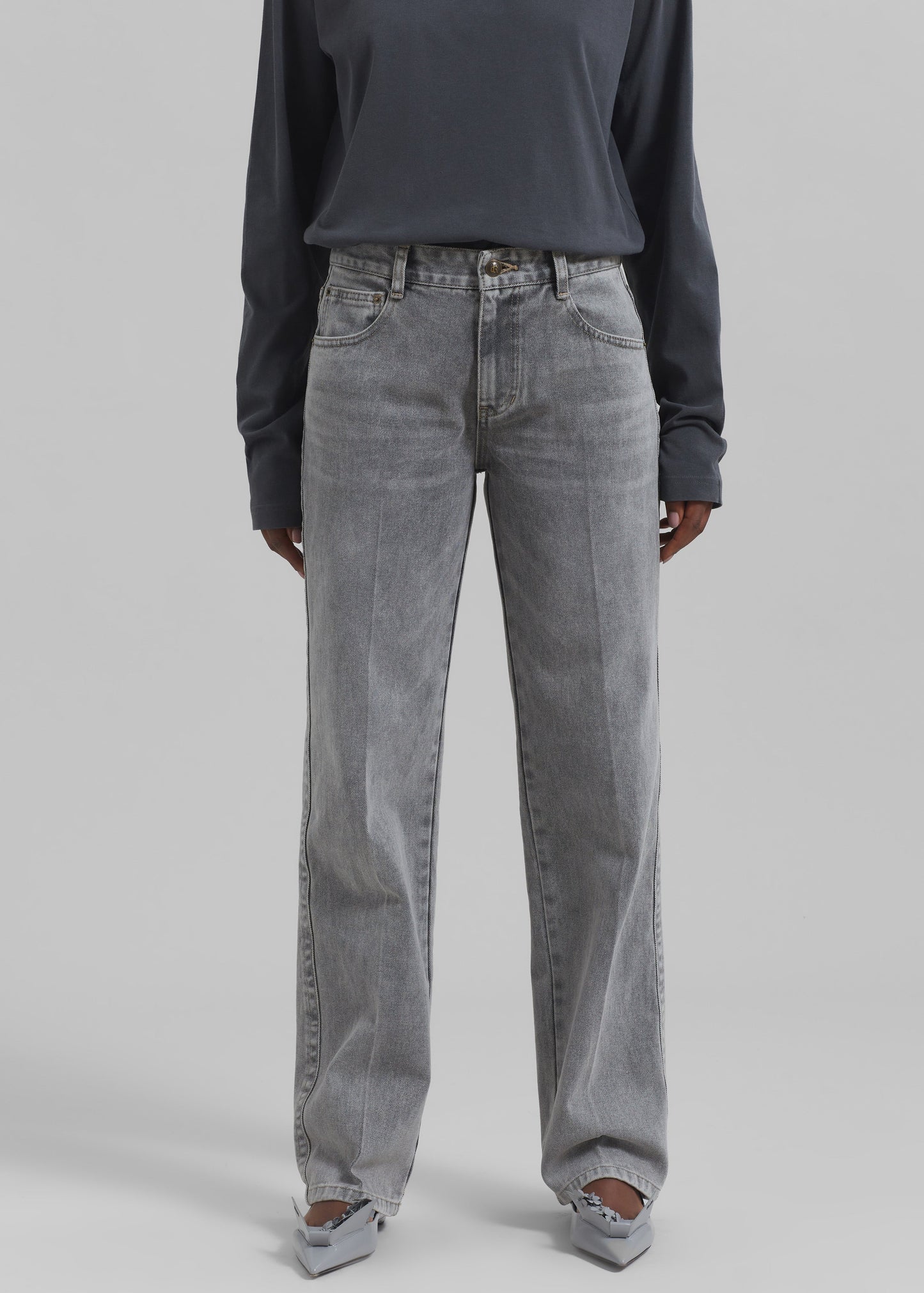 Montrose Straight Leg Jeans - Grey Wash