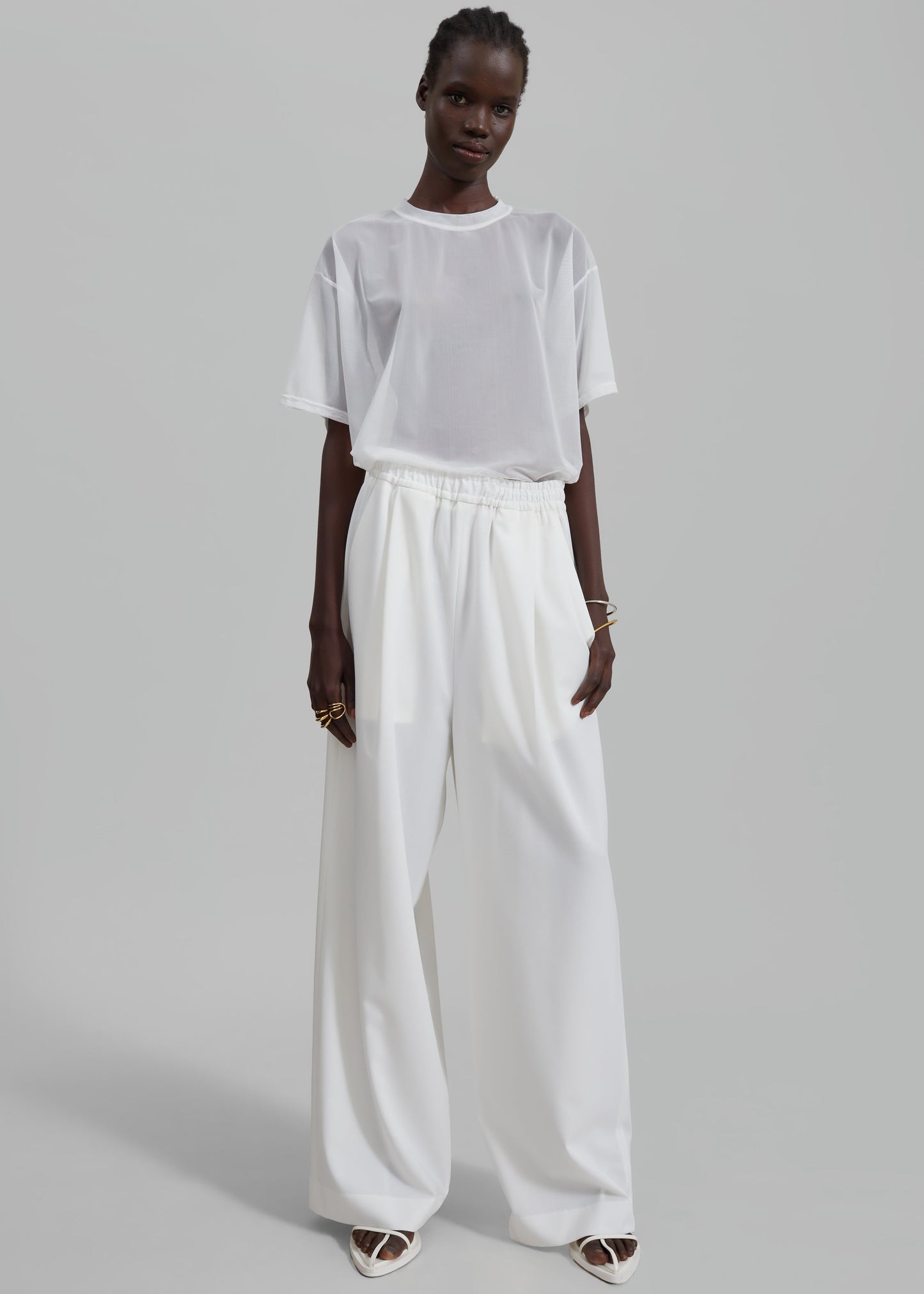 Neva Wide Trousers - White