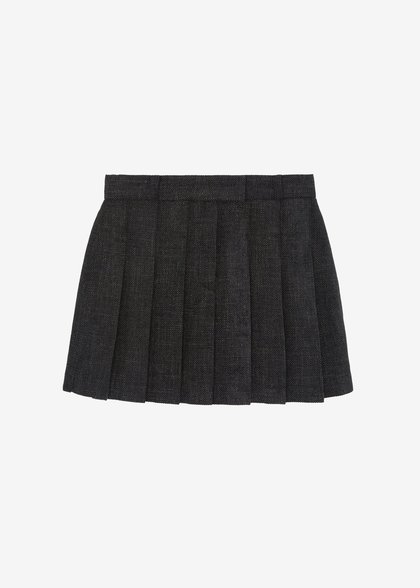 Niamh Mini Pleated Skirt - Charcoal