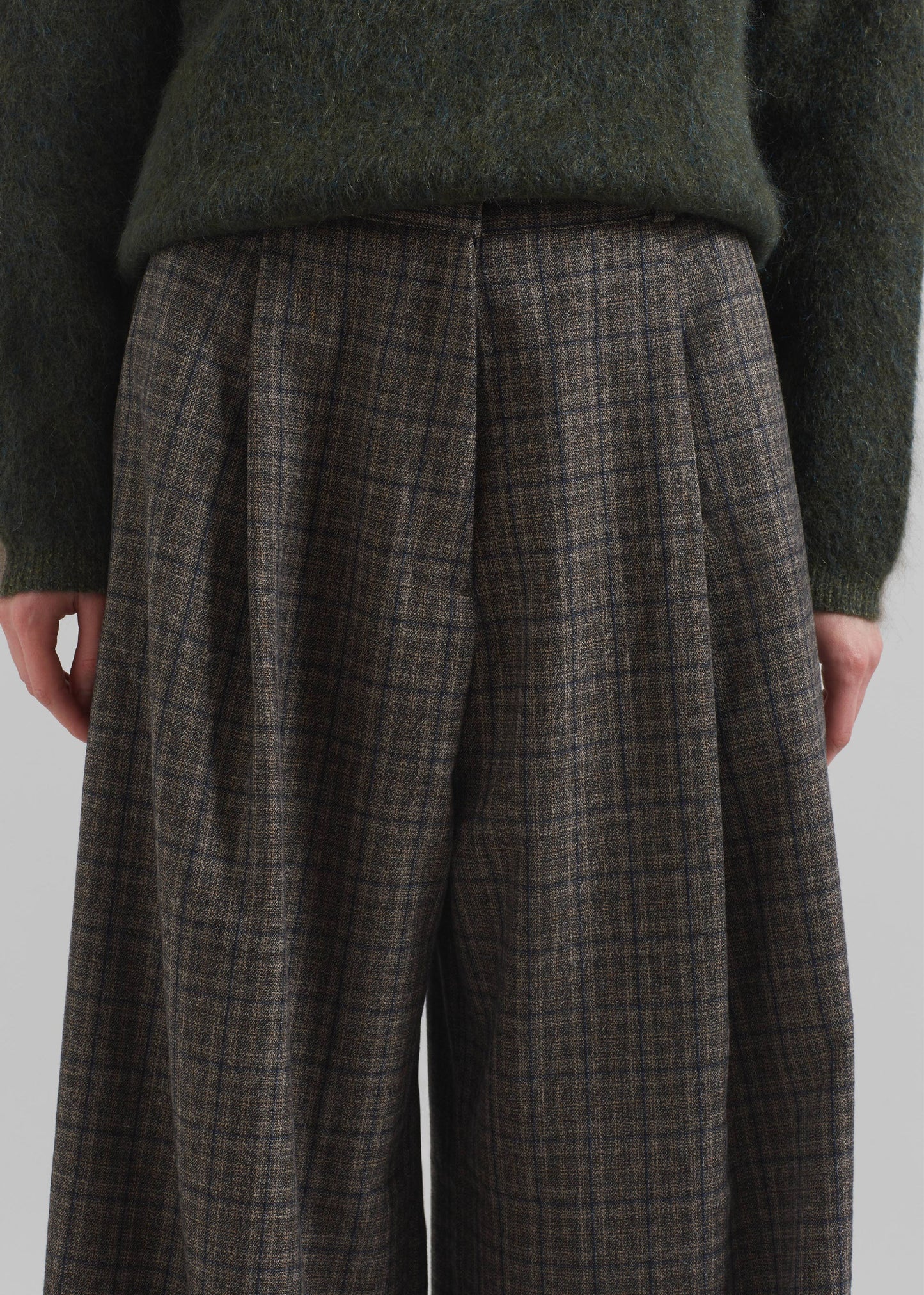 Novers Plaid Trousers - Multicolor