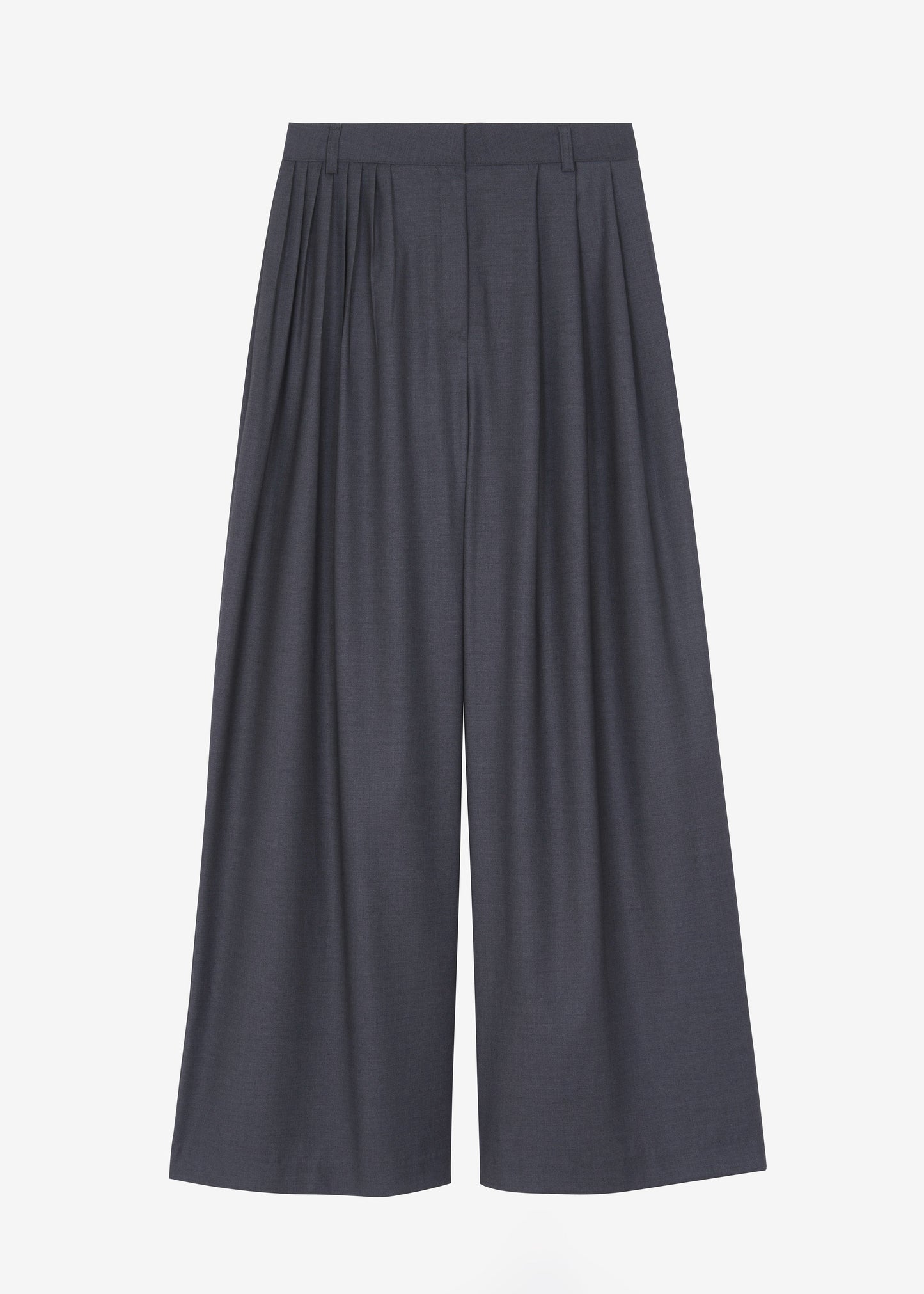 Nyla Pleated Pants - Charcoal