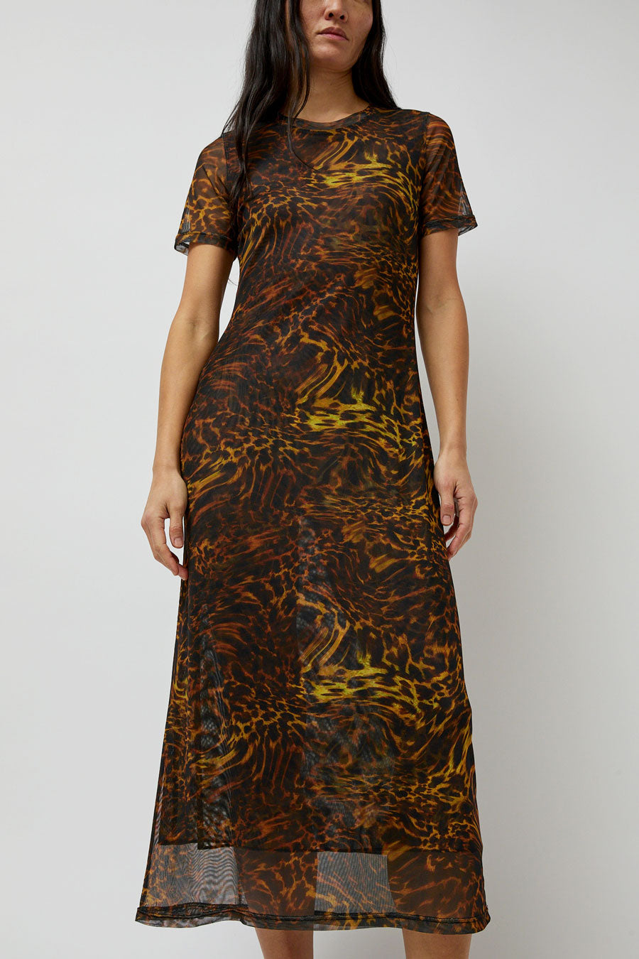 No.6 Mads Dress in Brown Animal