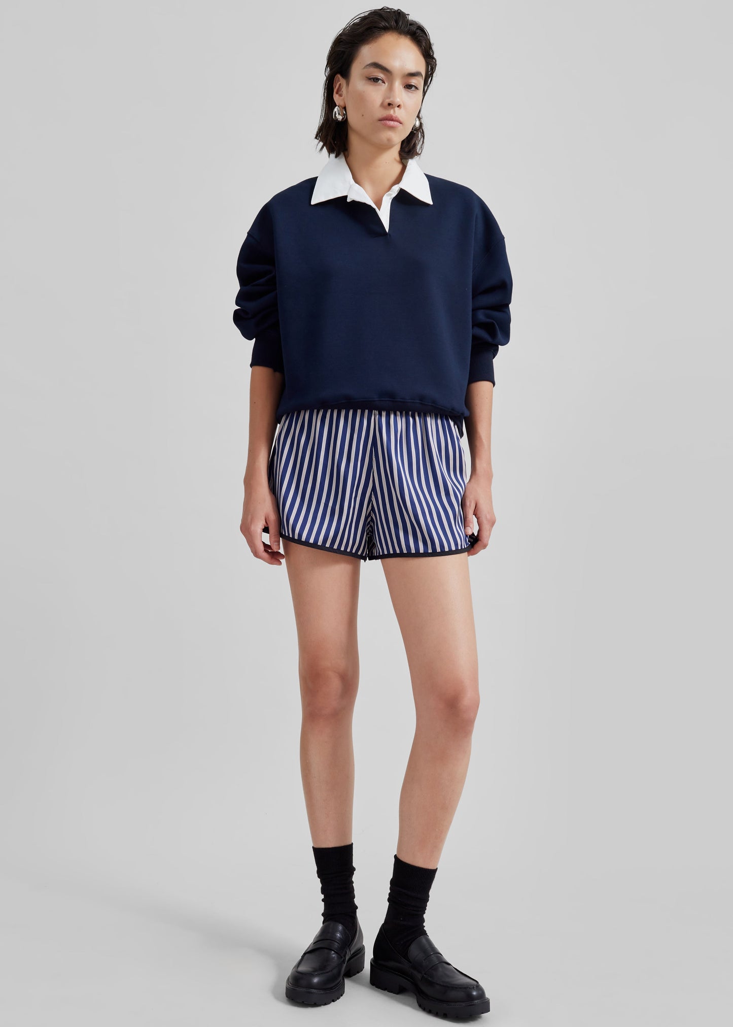 Oradea Striped Shorts - Blue/Pink