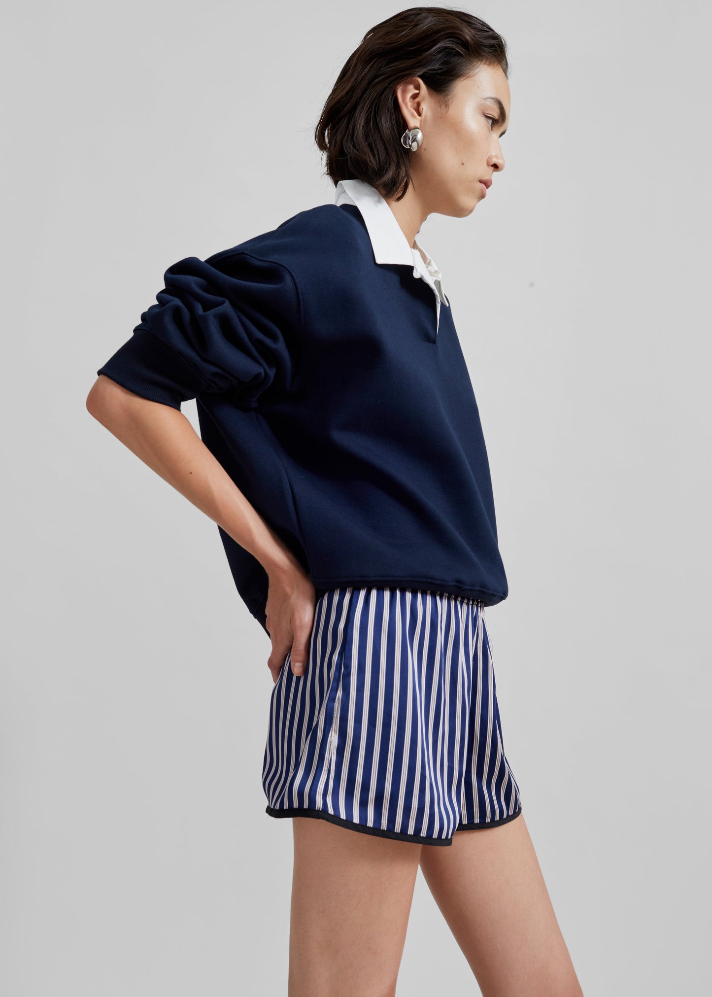 Oradea Striped Shorts - Blue/Pink