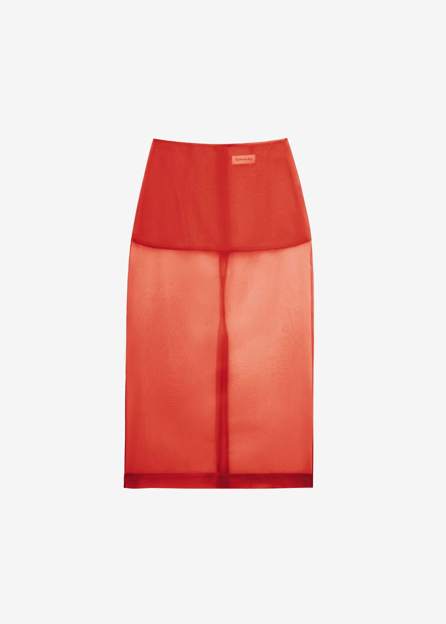 Peri Sheer Midi Skirt - Red