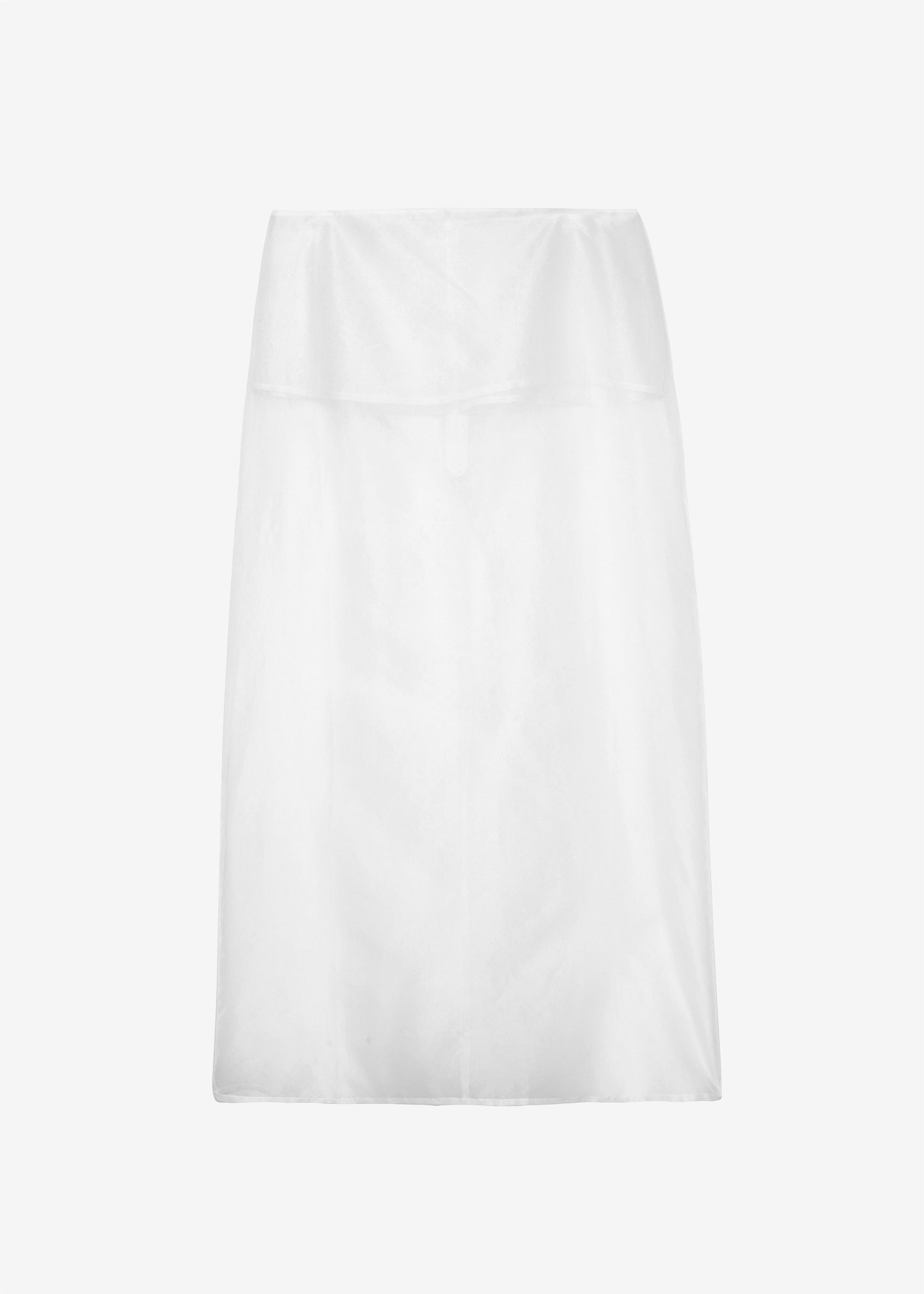 Peri Sheer Midi Skirt - White