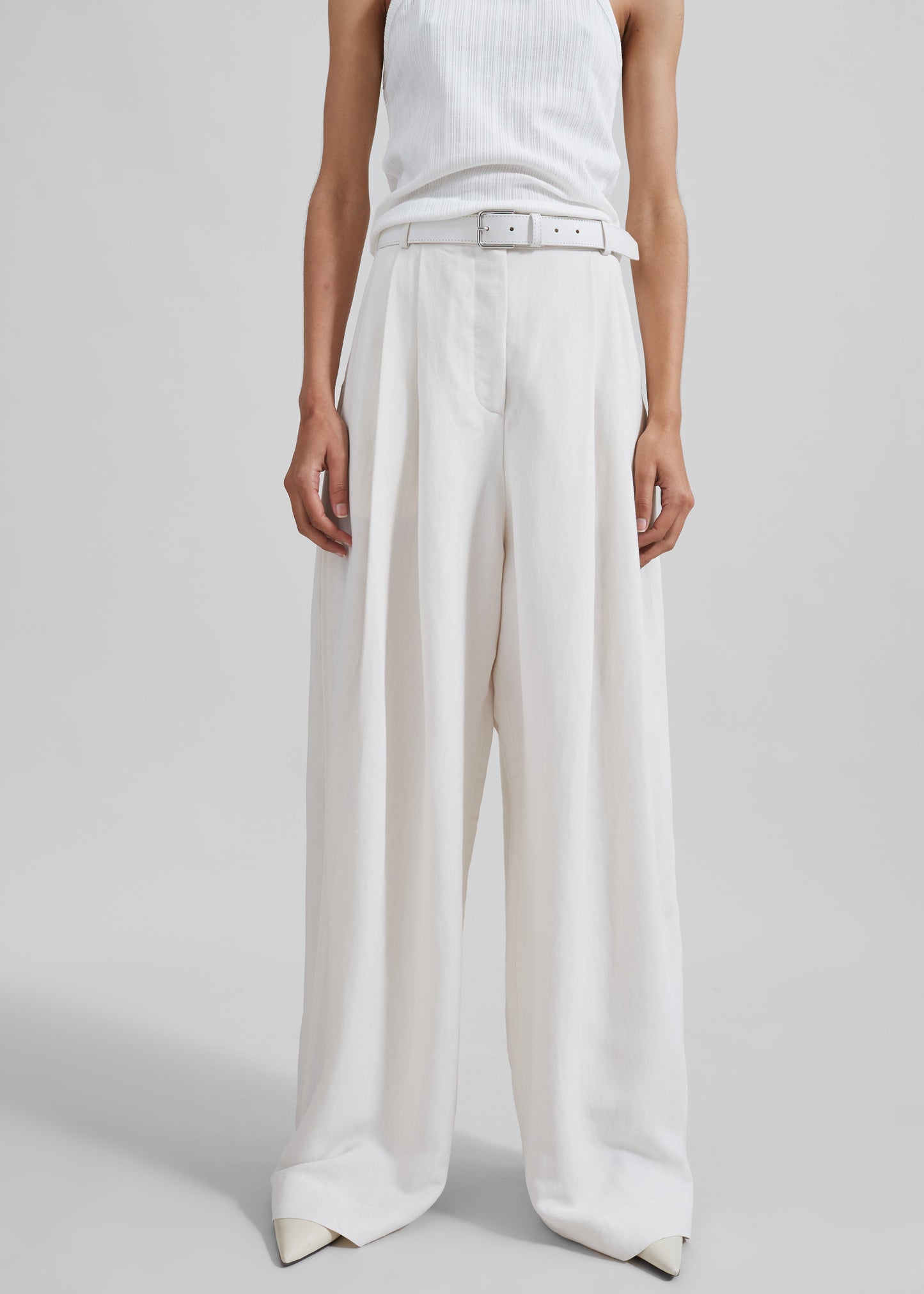 Piper Pleated Trousers - White