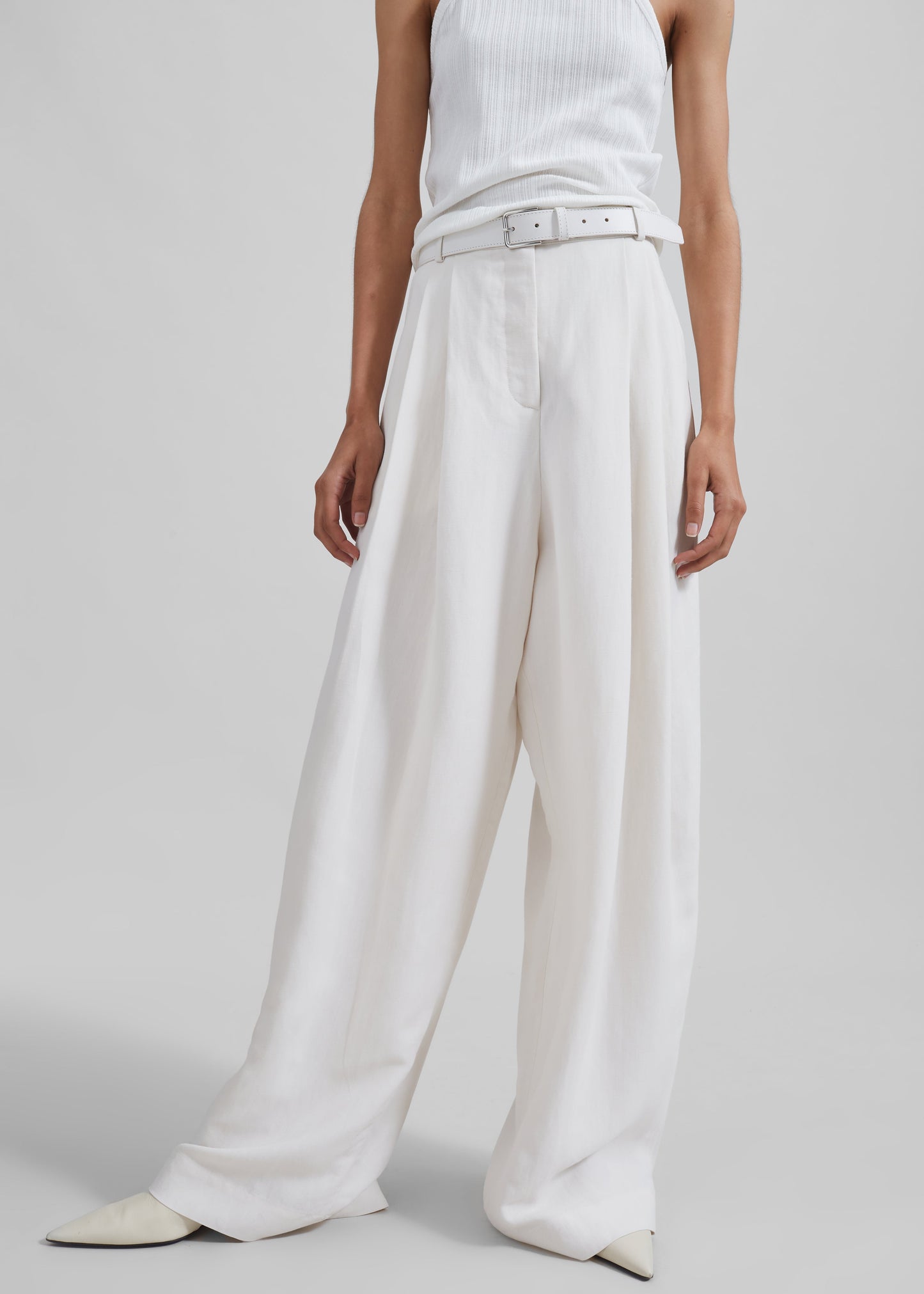 Piper Pleated Trousers - White